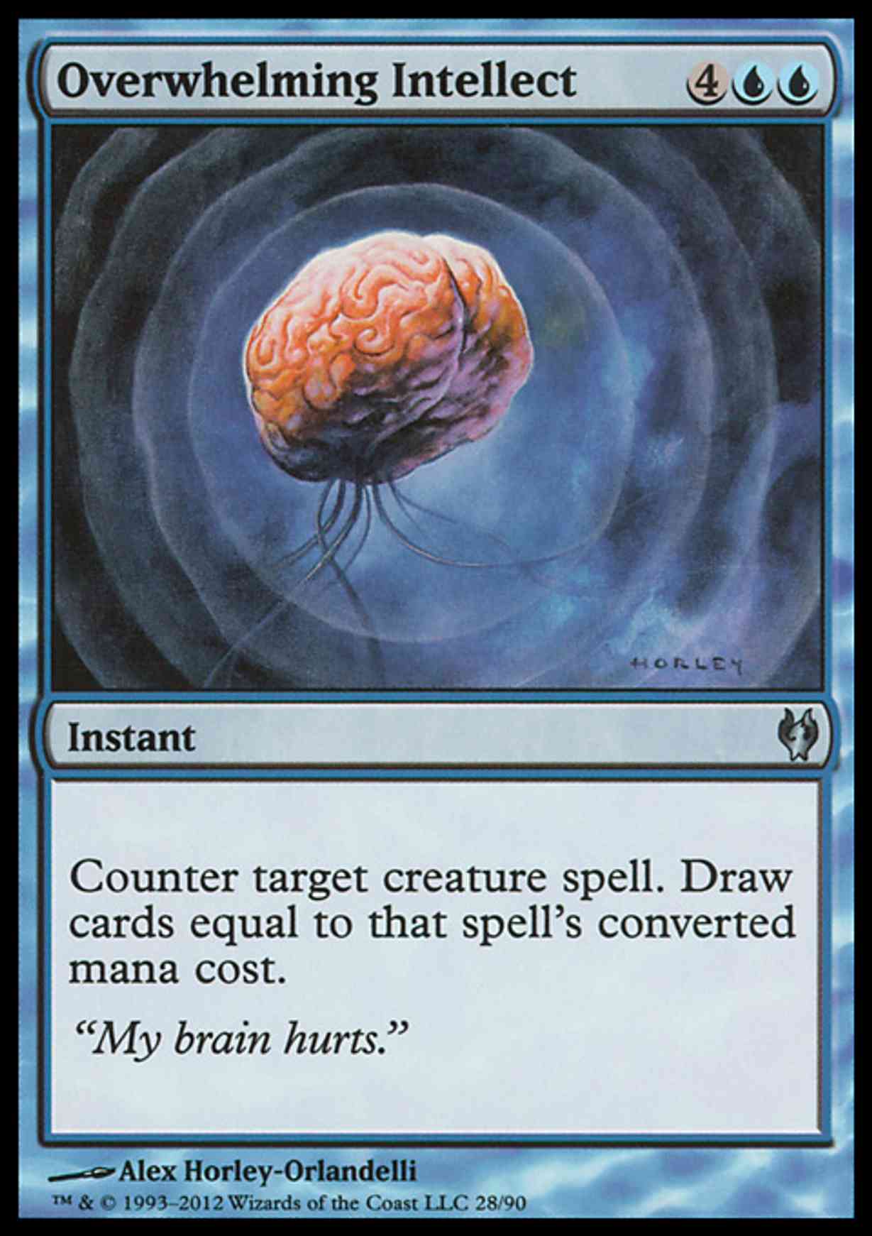 Overwhelming Intellect magic card front