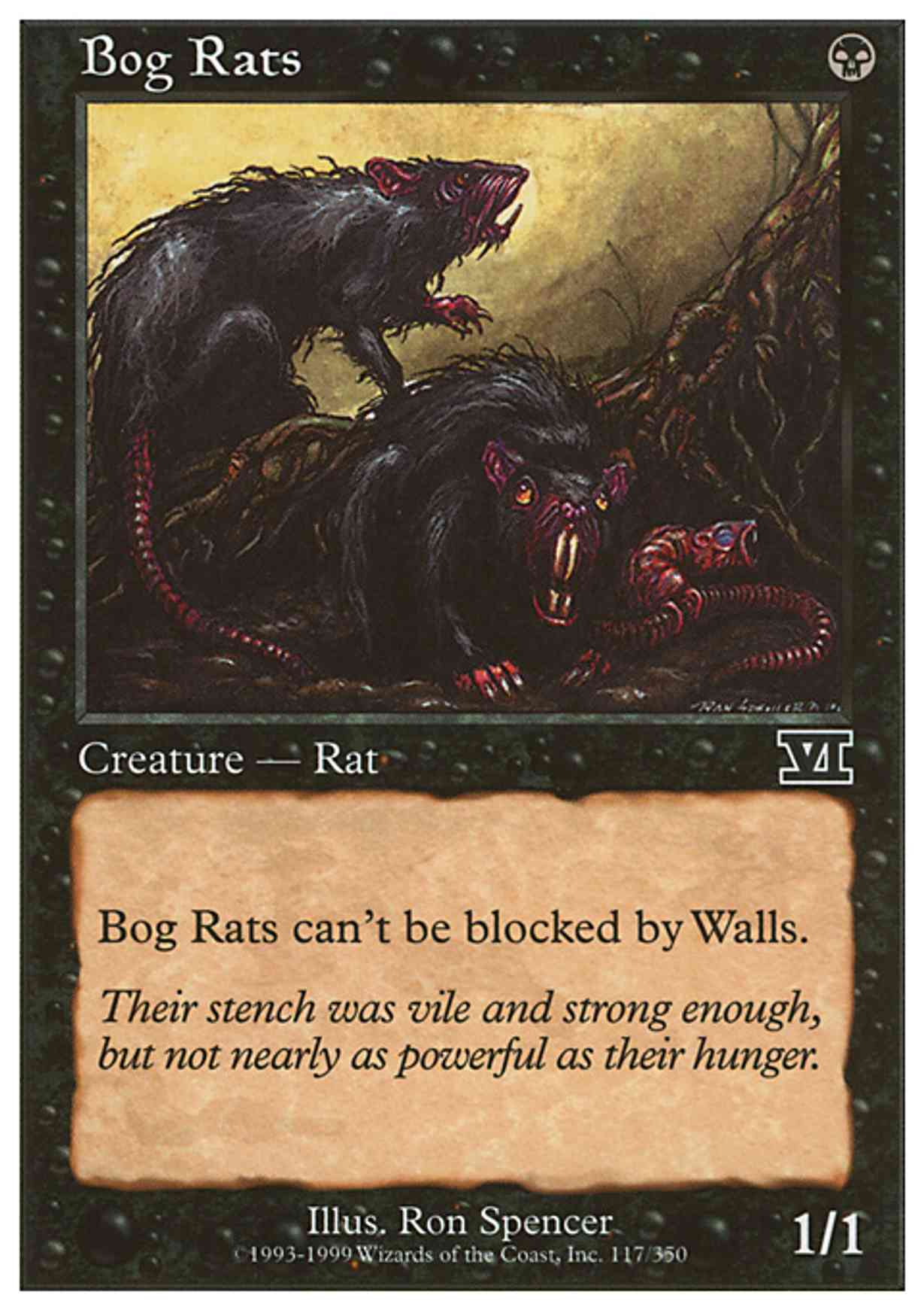 Bog Rats magic card front