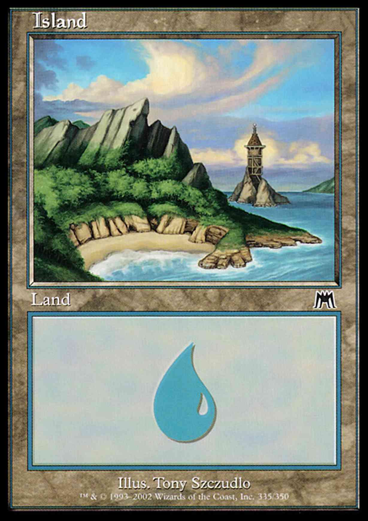 Island (335) magic card front
