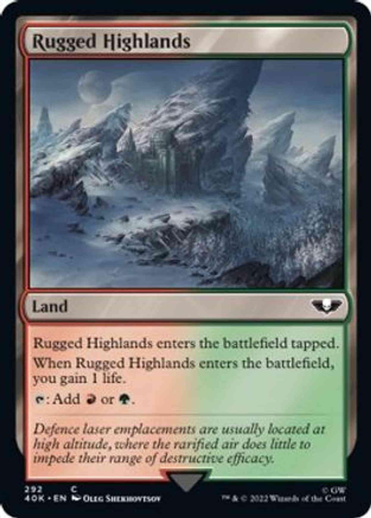 Rugged Highlands (Surge Foil) magic card front
