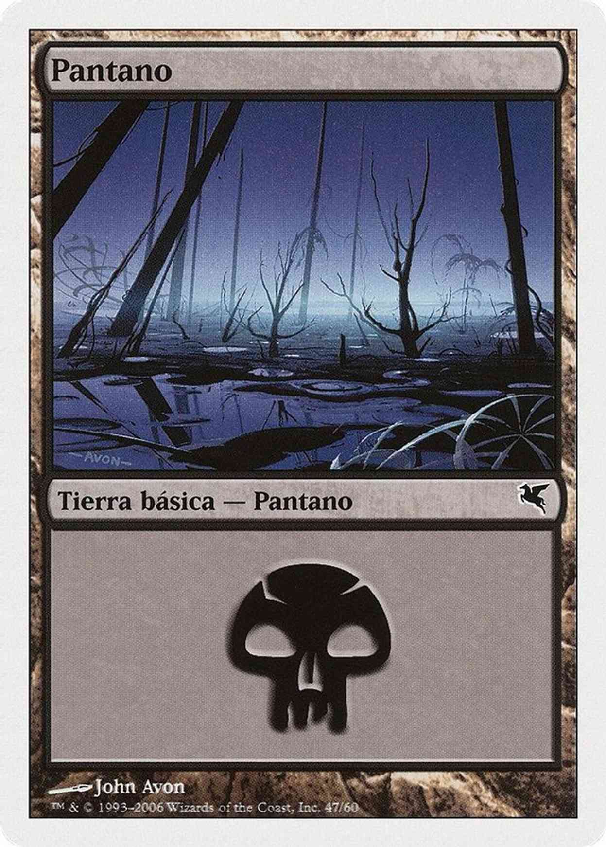 Swamp (Spanish) - "Pantano" (F47) magic card front