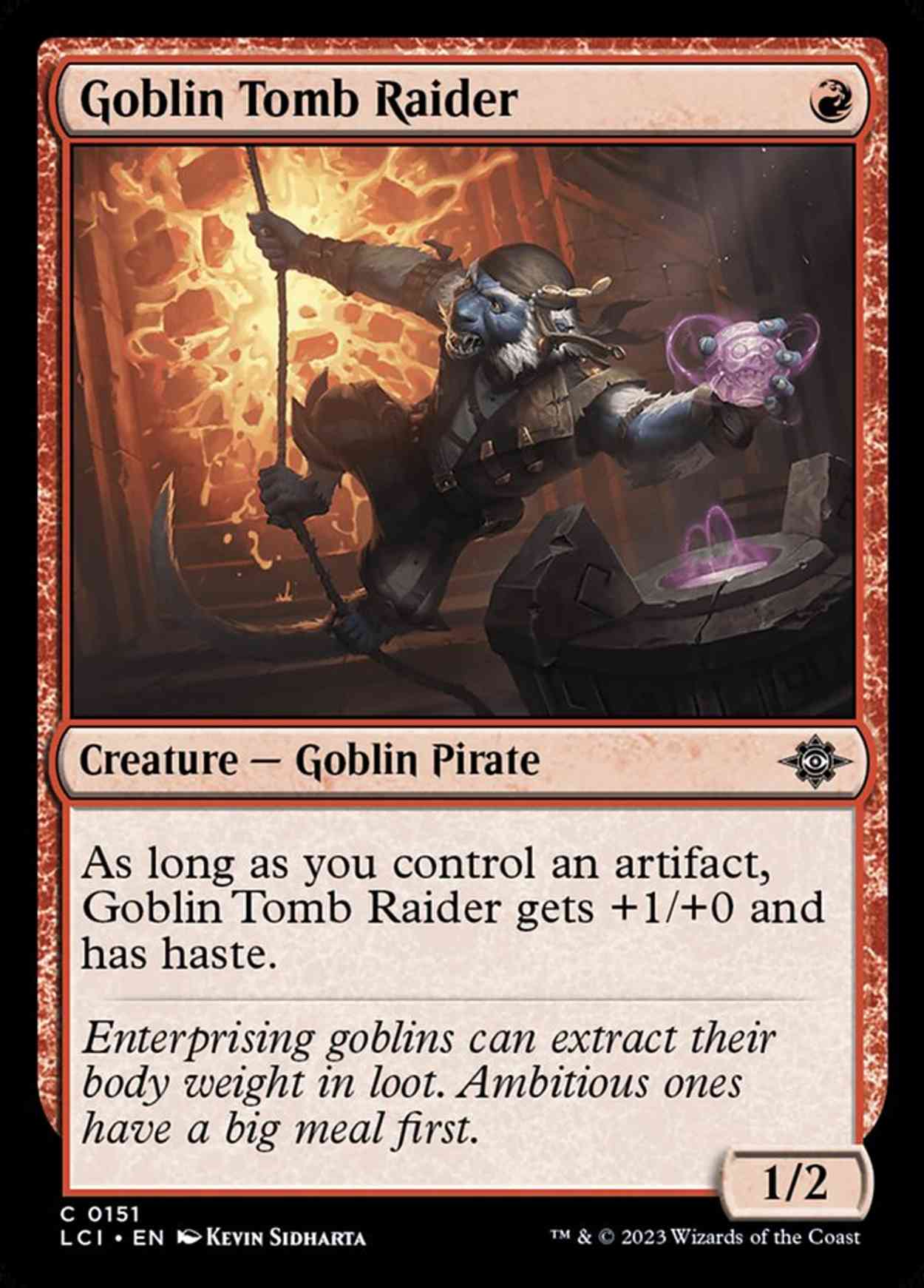Goblin Tomb Raider magic card front