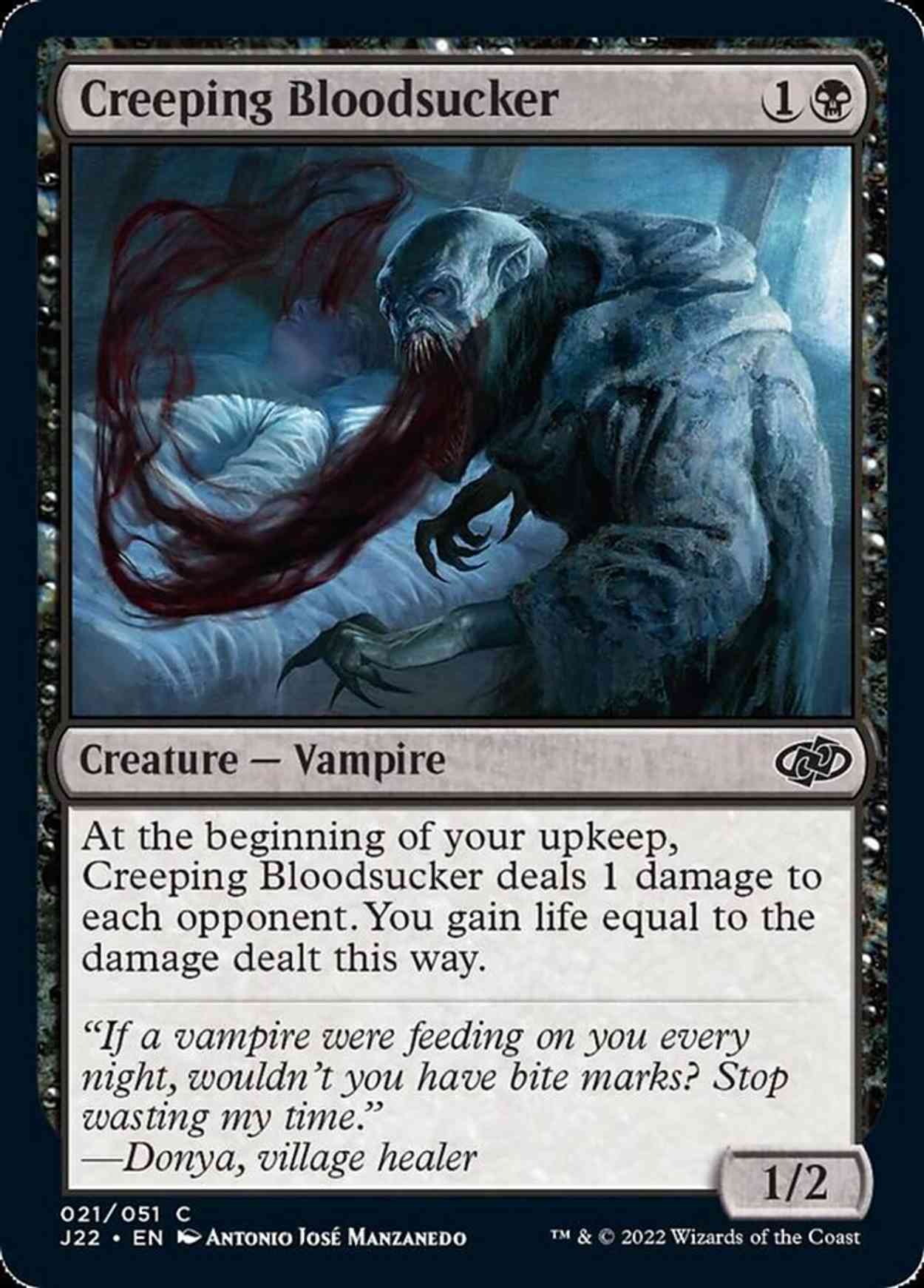 Creeping Bloodsucker magic card front