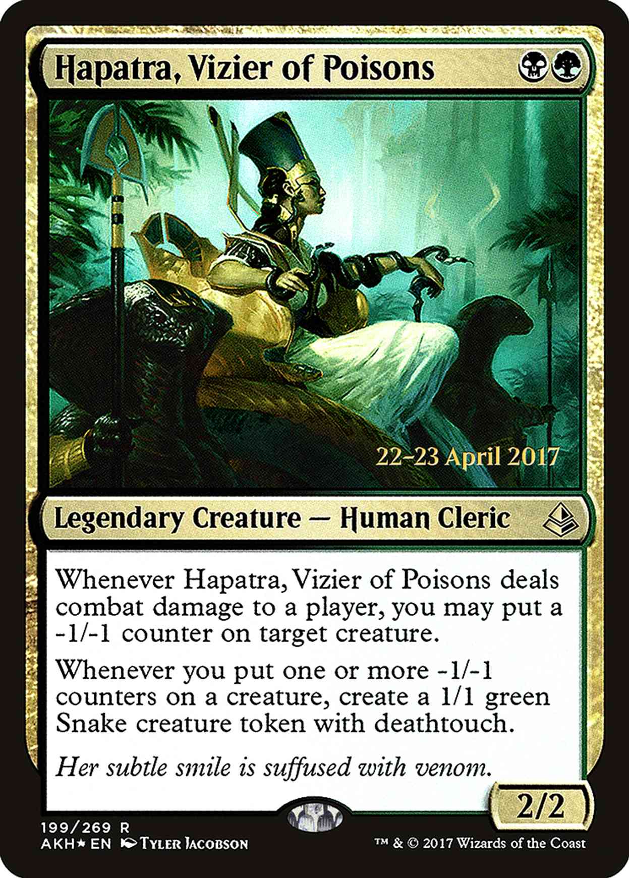 Hapatra, Vizier of Poisons magic card front