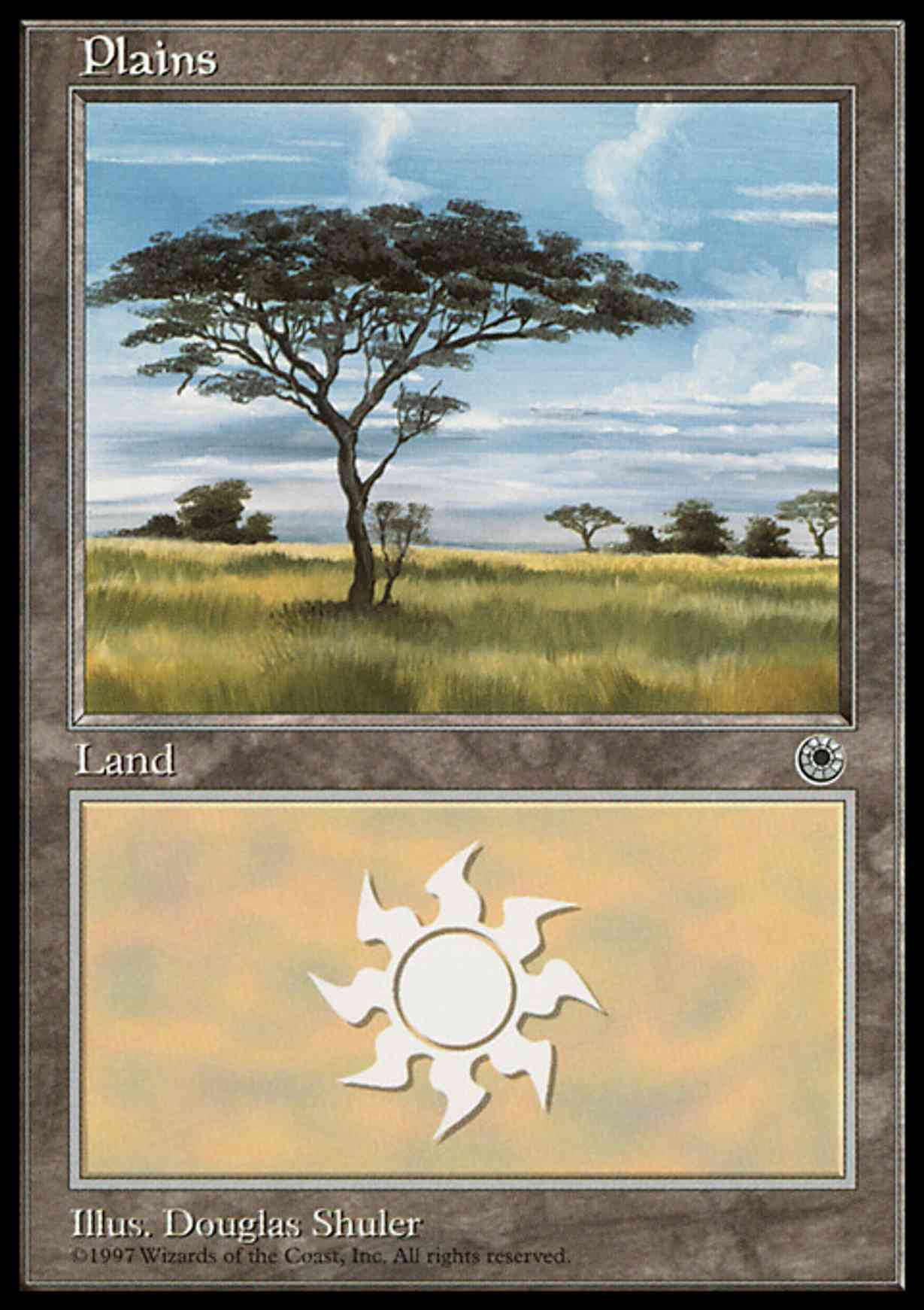 Plains (No Flowers) magic card front