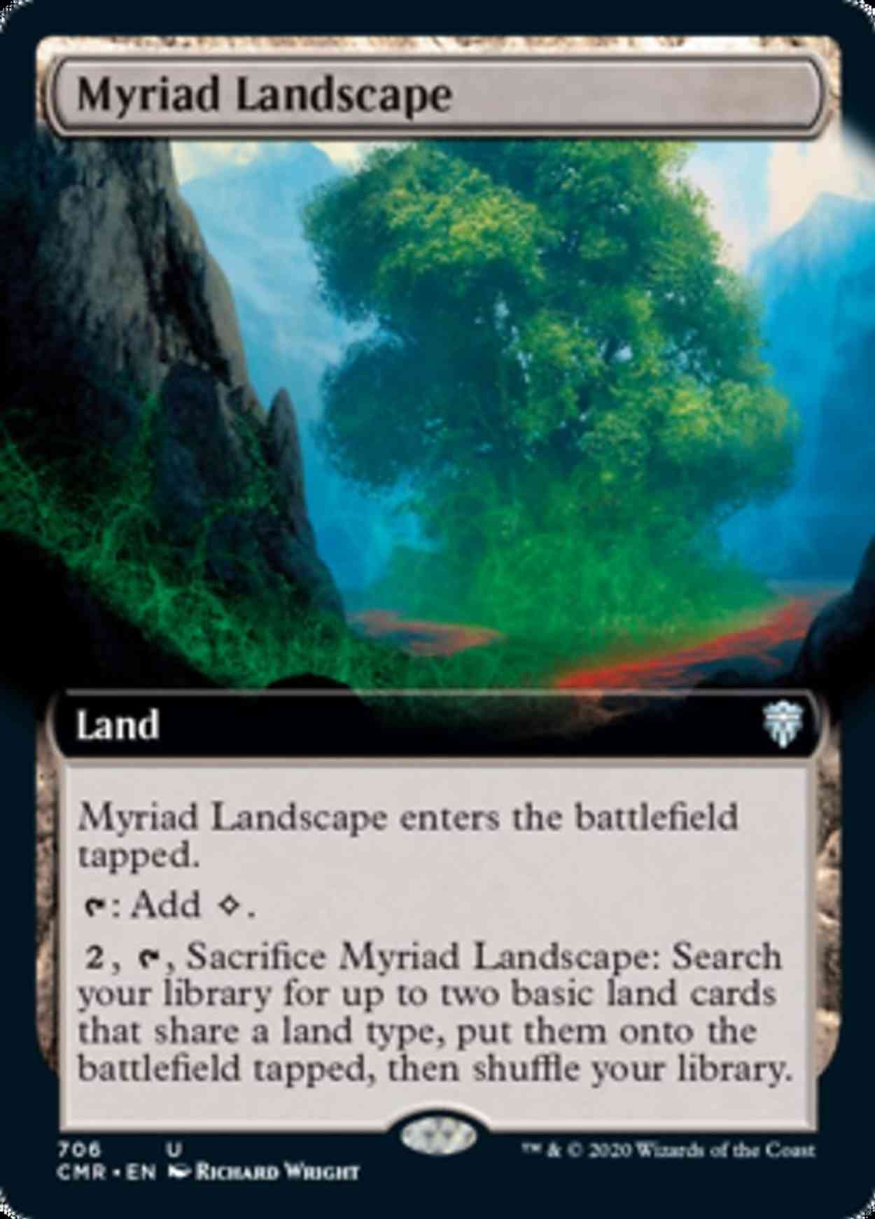 Myriad Landscape (Extended Art) magic card front