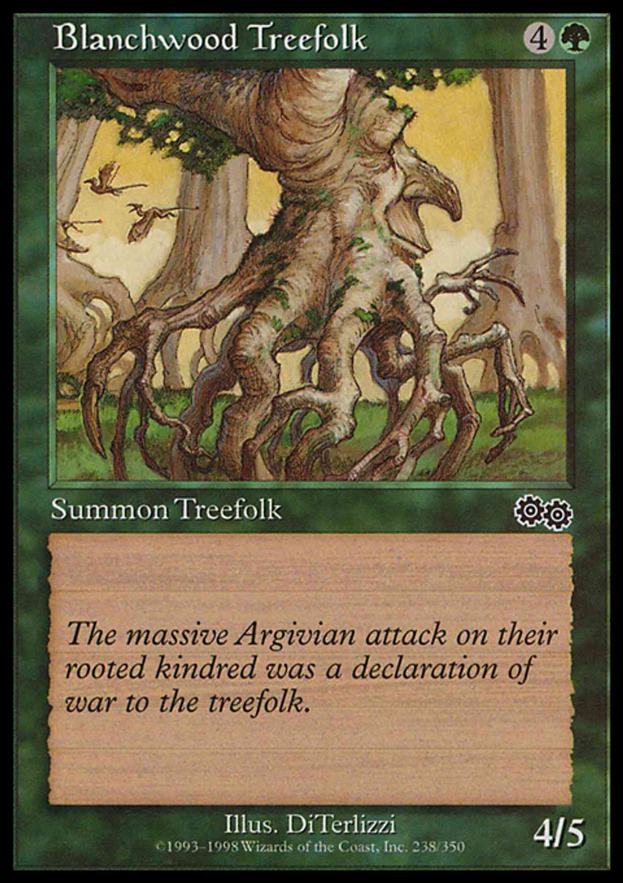 Blanchwood Treefolk magic card front