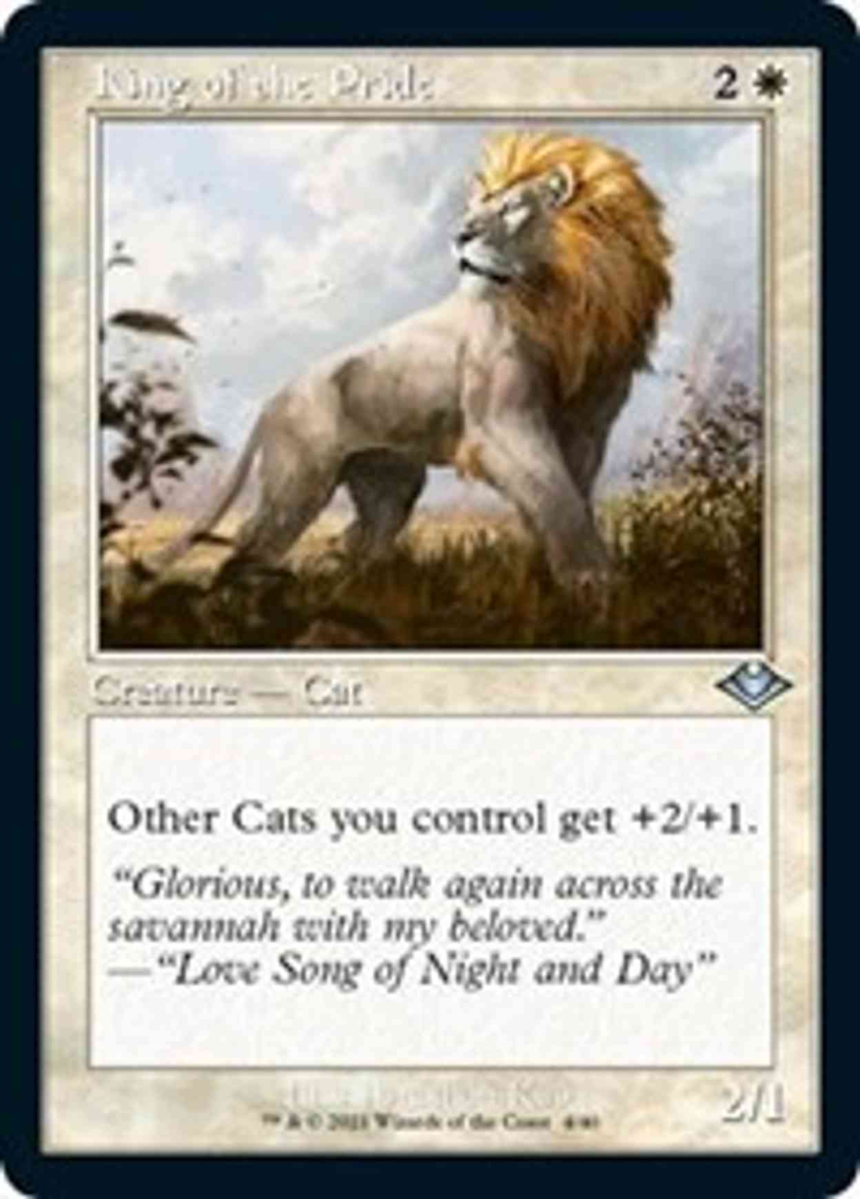 King of the Pride (Retro Frame) (Foil Etched) magic card front