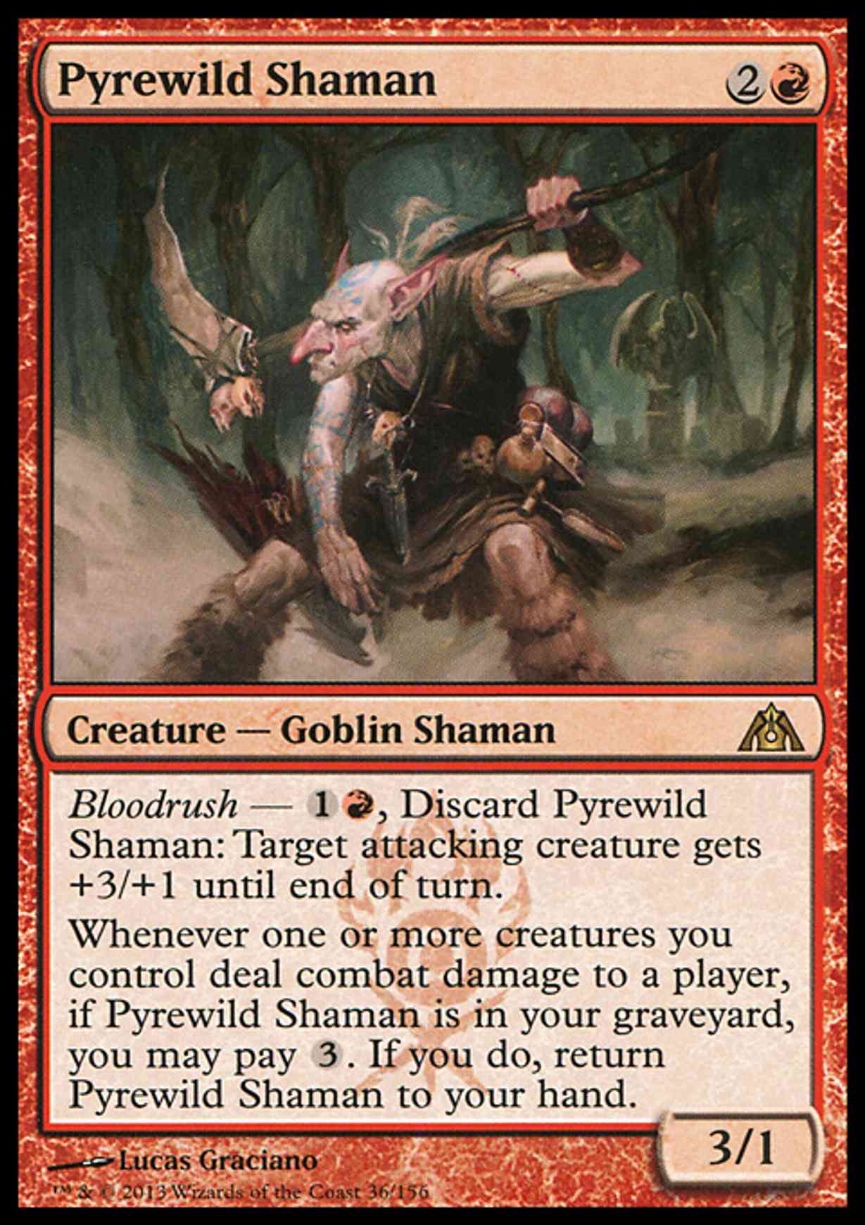 Pyrewild Shaman magic card front