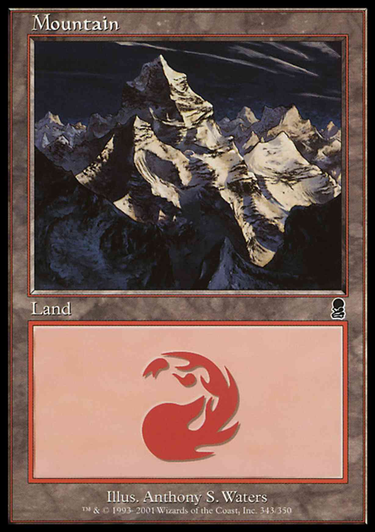 Mountain (343) magic card front