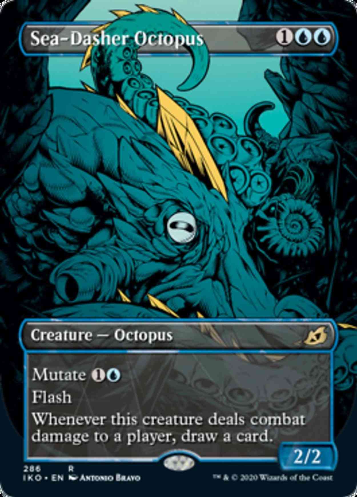 Sea-Dasher Octopus (Showcase) magic card front