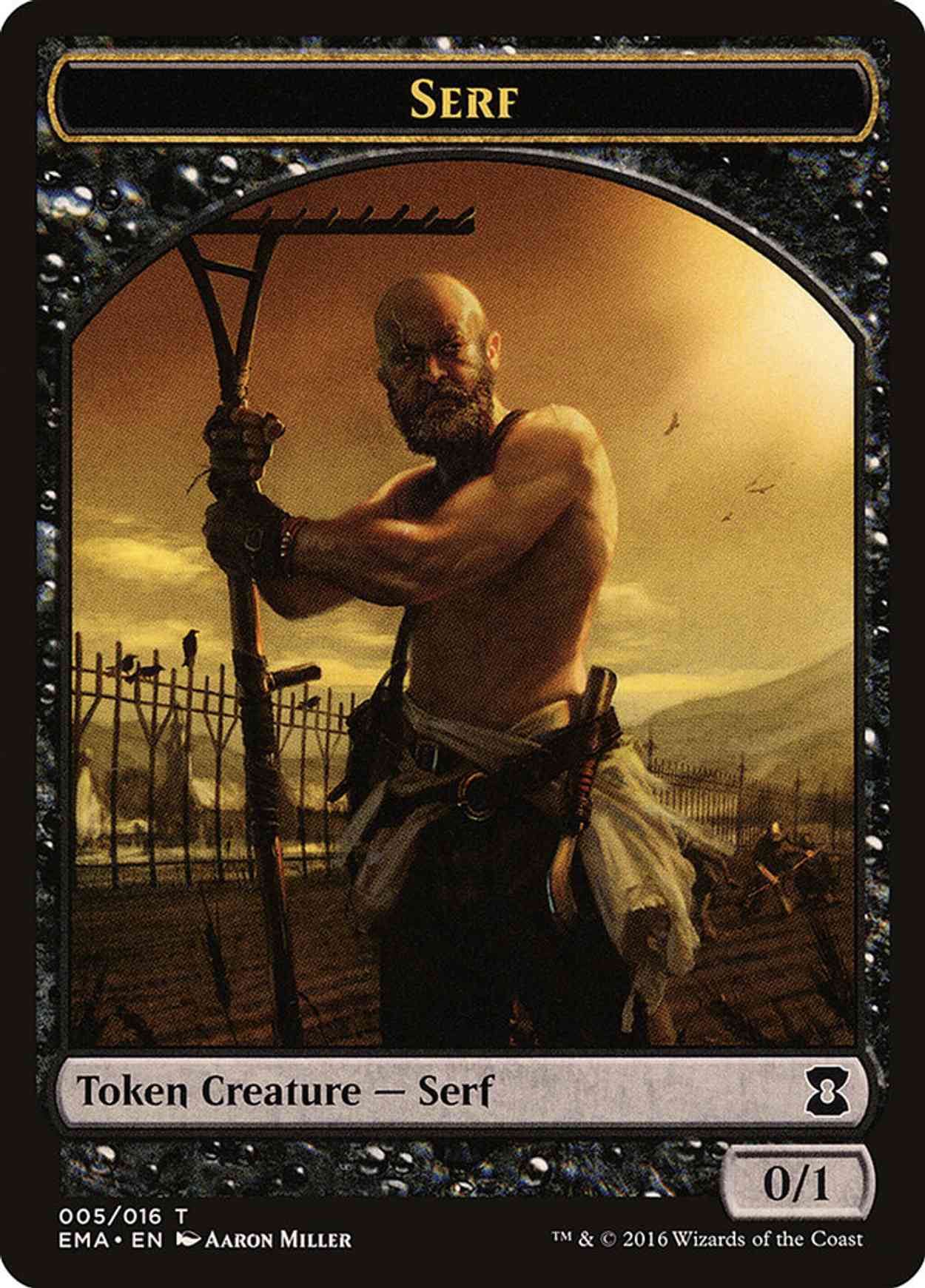 Serf Token magic card front