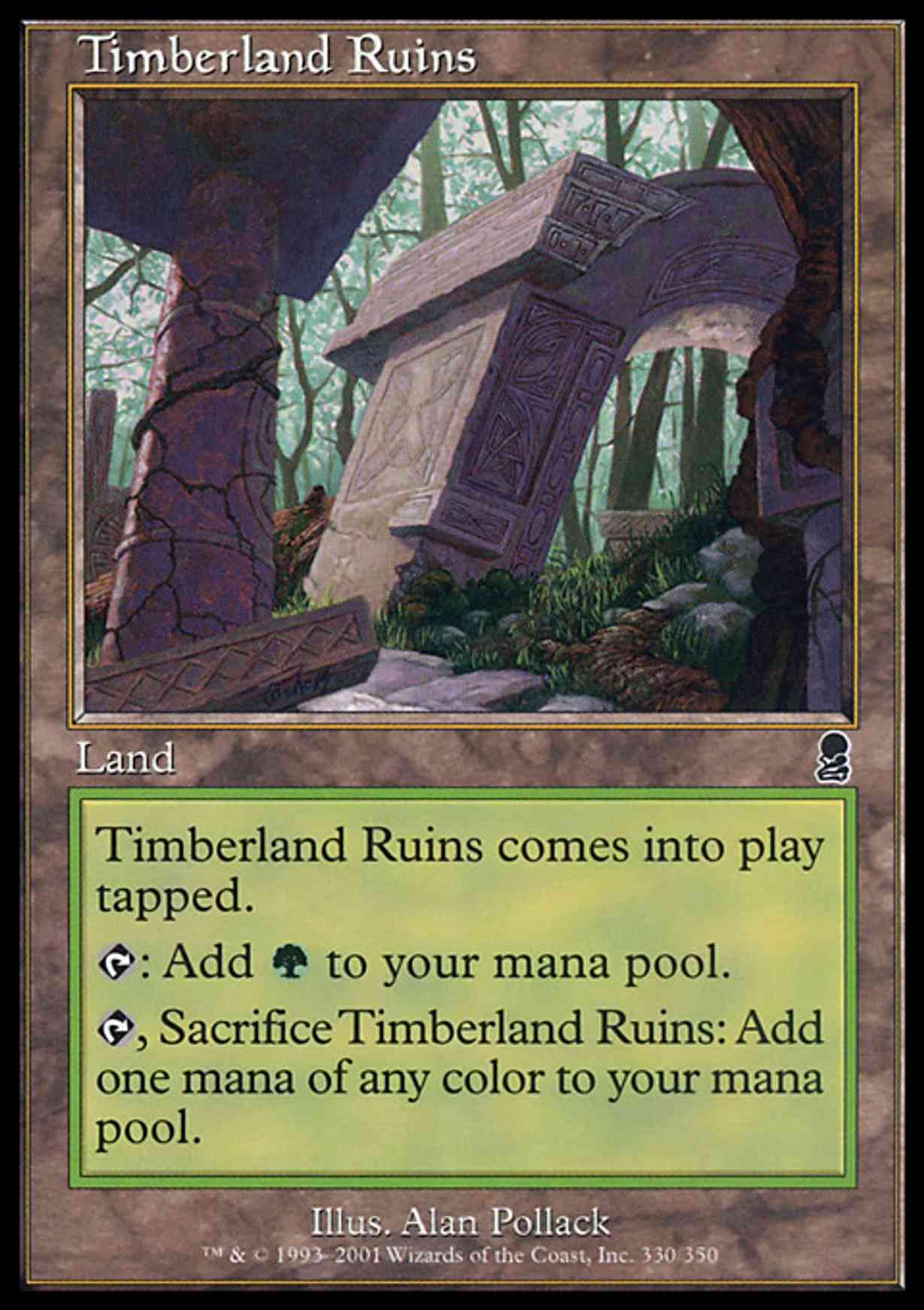 Timberland Ruins magic card front