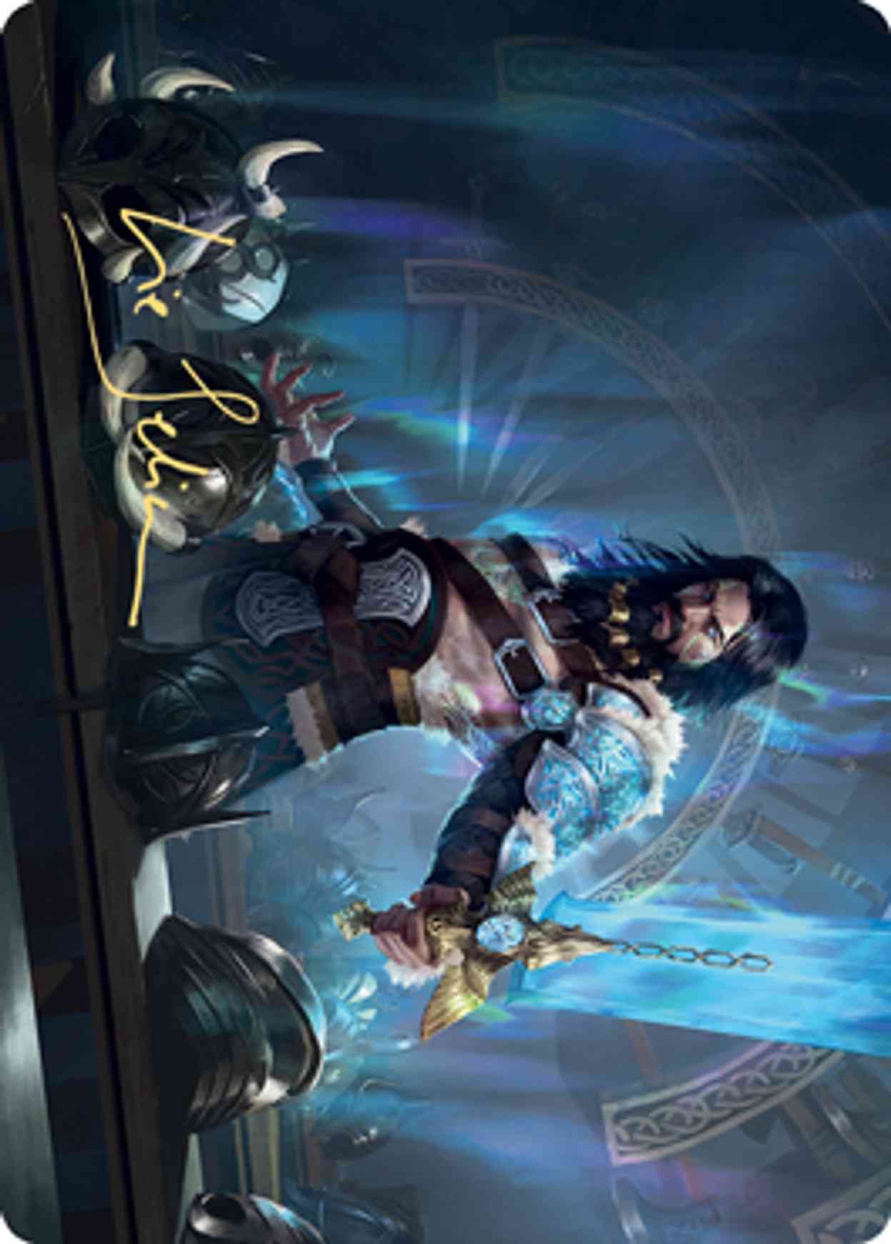 Halvar, God of Battle Art Card (GoldStamped Signature) Price from mtg