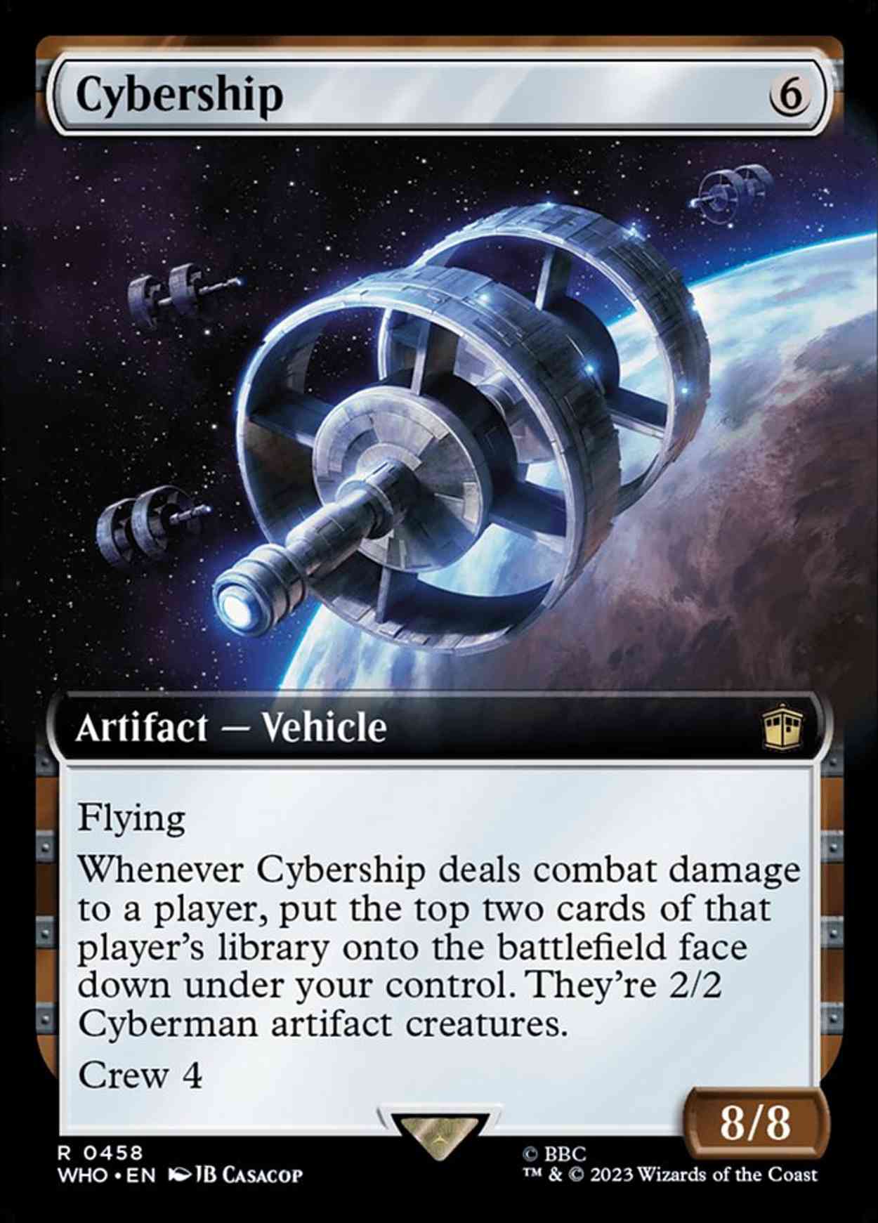 Cybership (Extended Art) magic card front