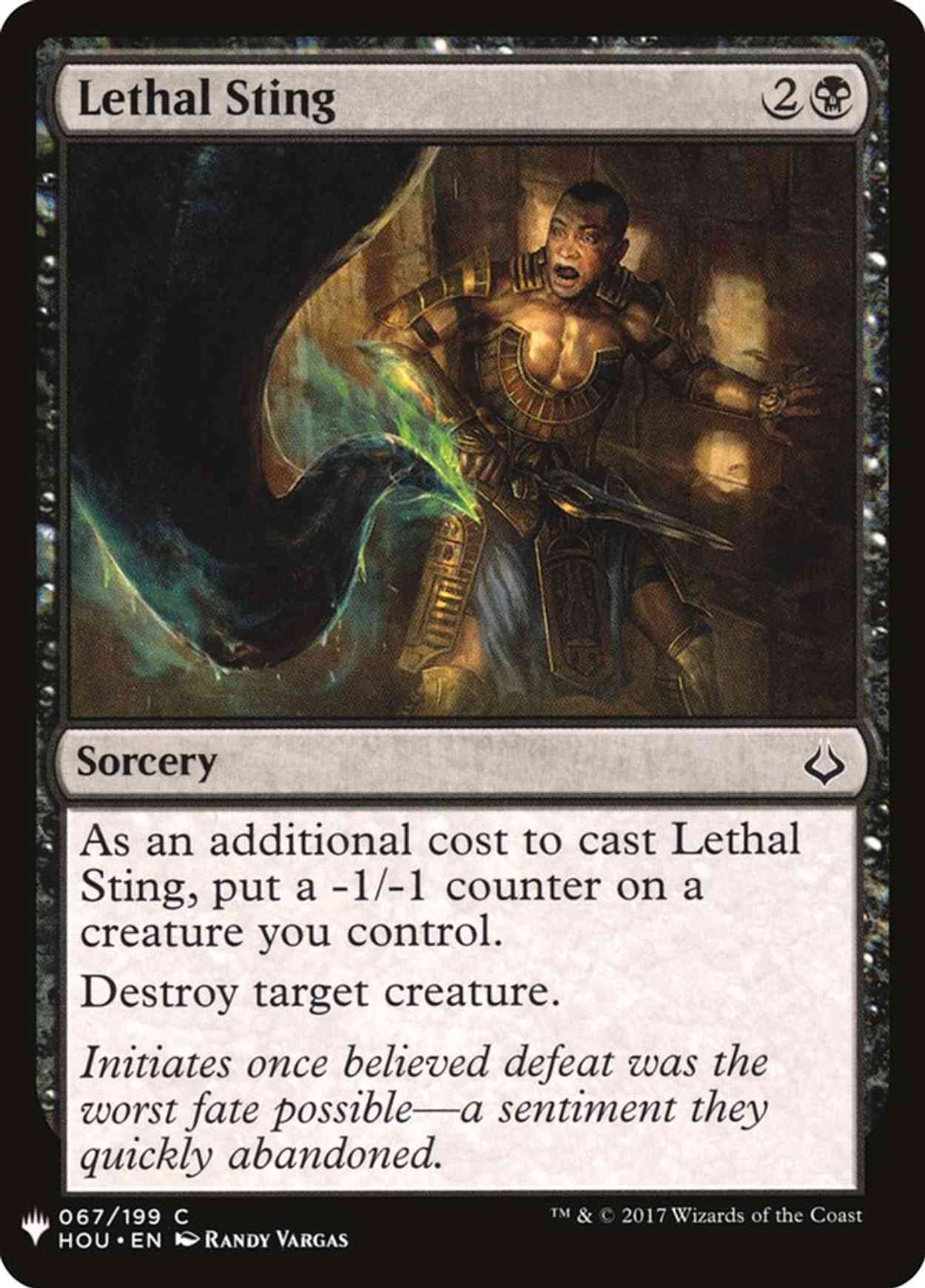 Lethal Sting magic card front