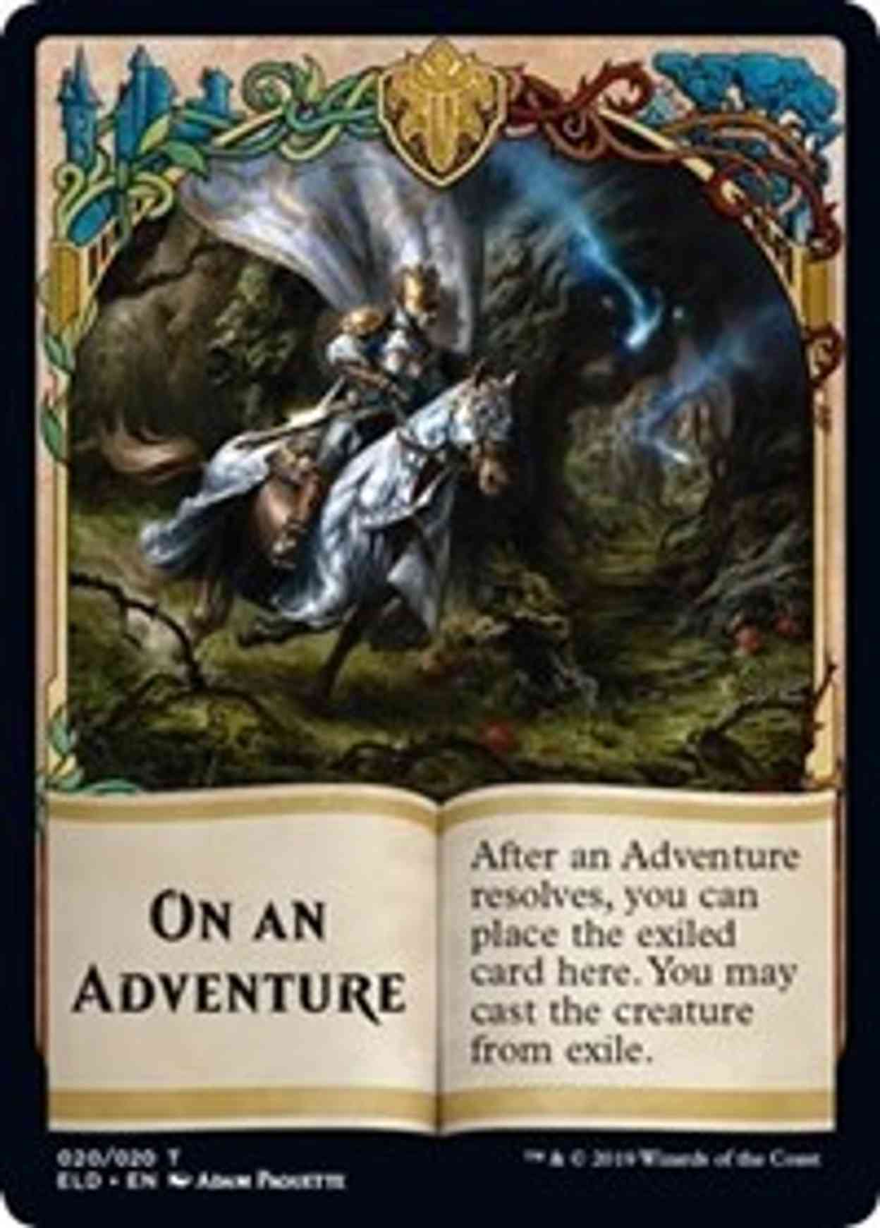 On An Adventure Emblem magic card front