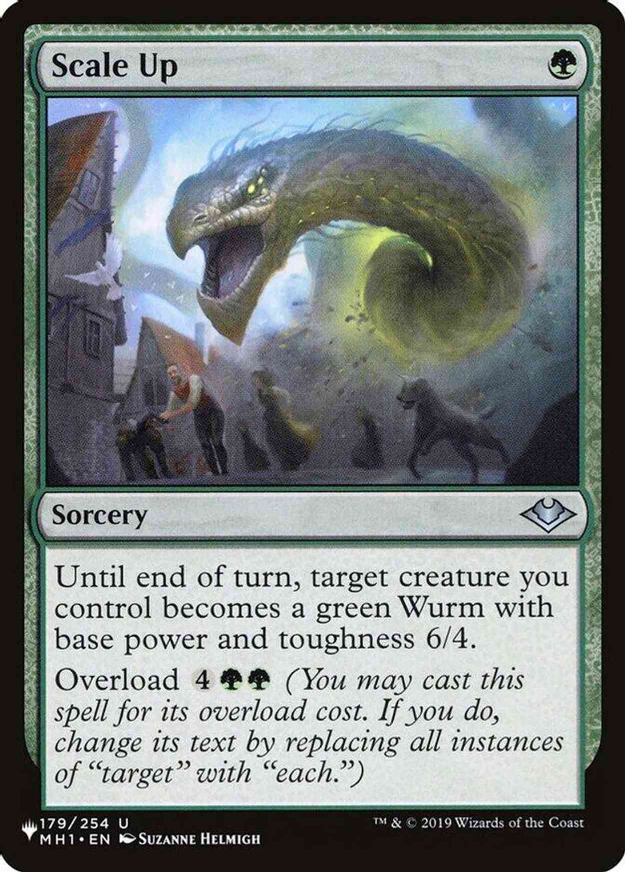 Scale Up magic card front