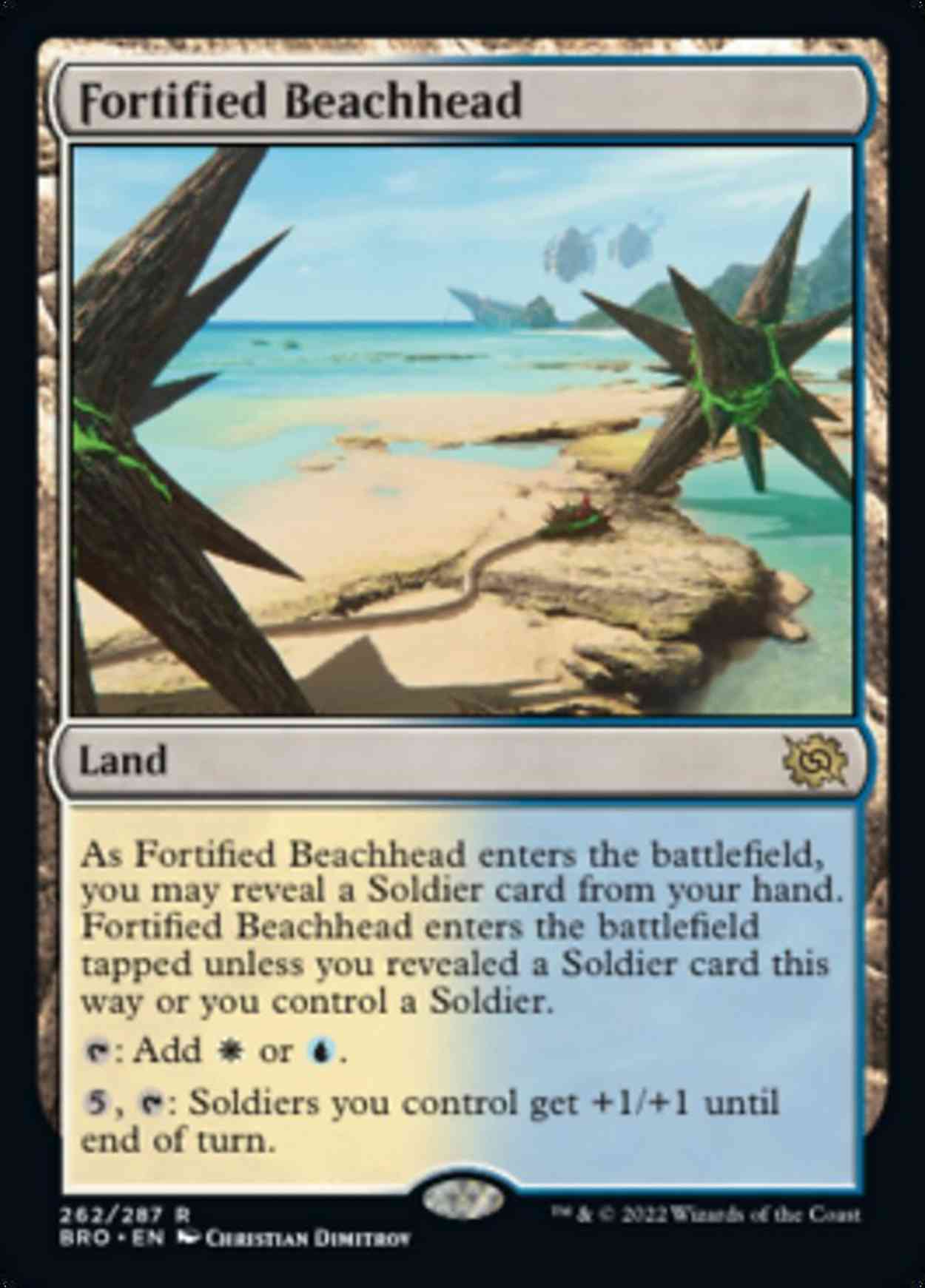 Fortified Beachhead magic card front