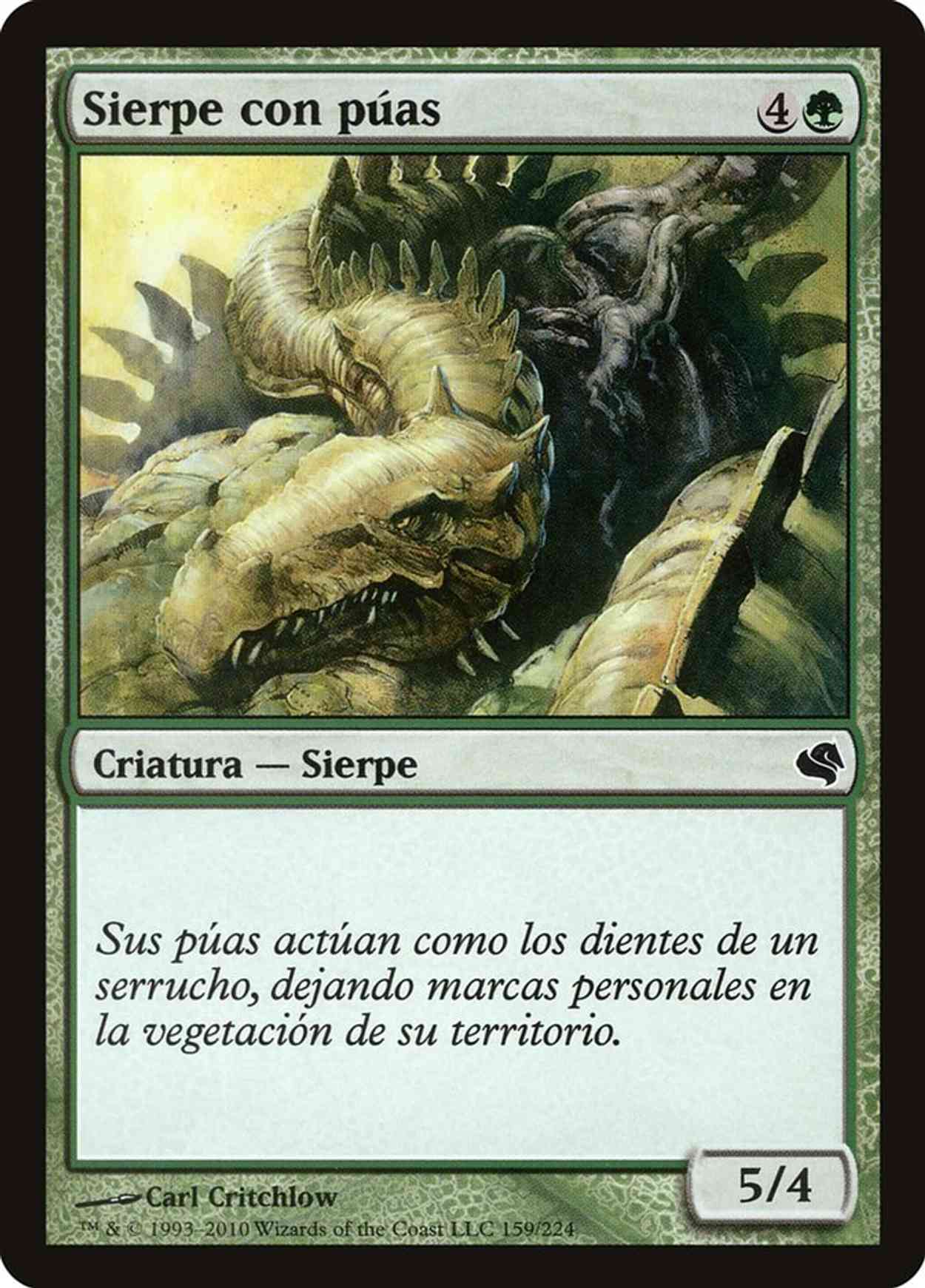 Spined Wurm (Retro Frame) magic card front