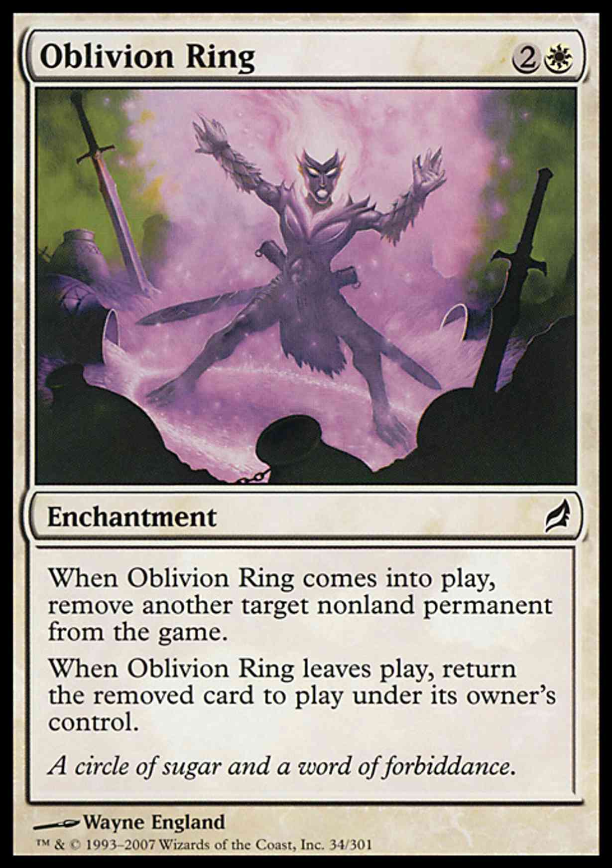 Oblivion Ring magic card front