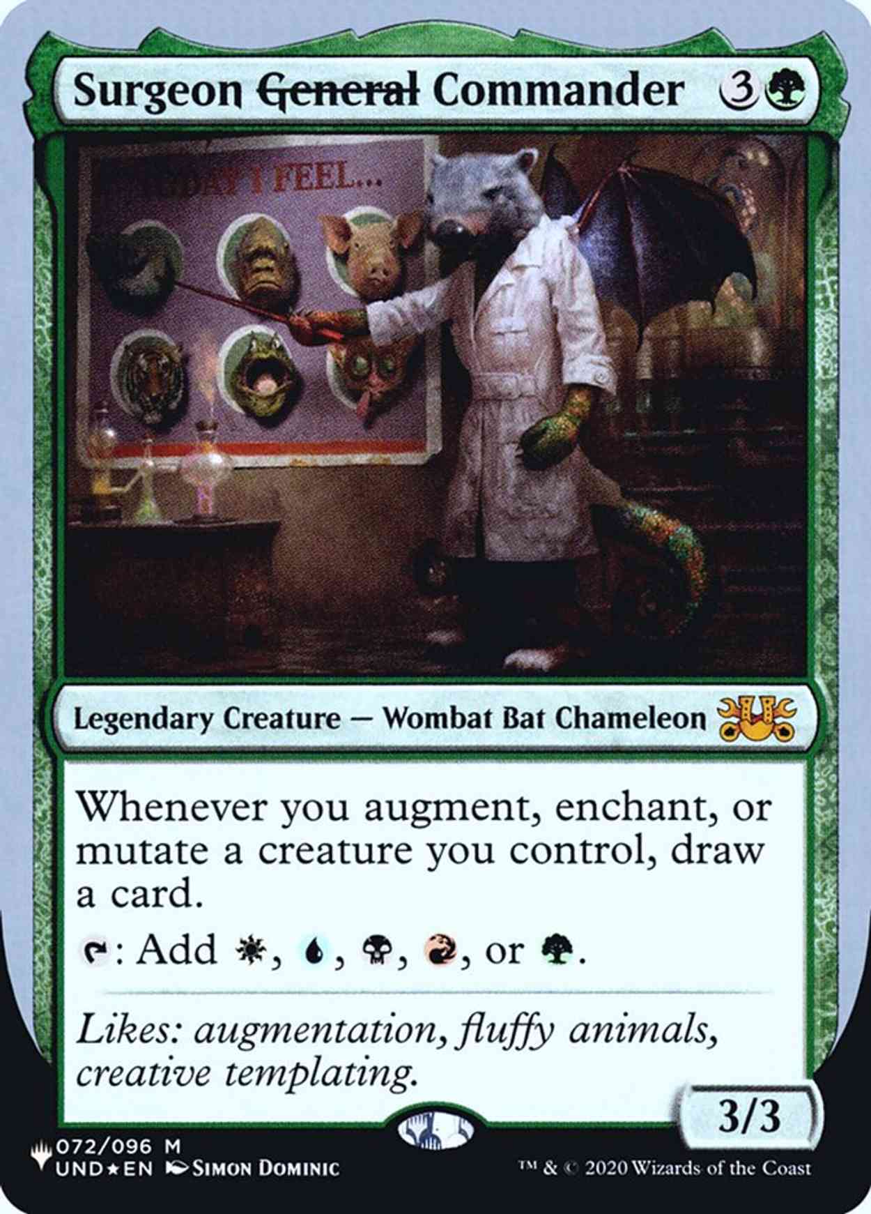 Surgeon General Commander magic card front