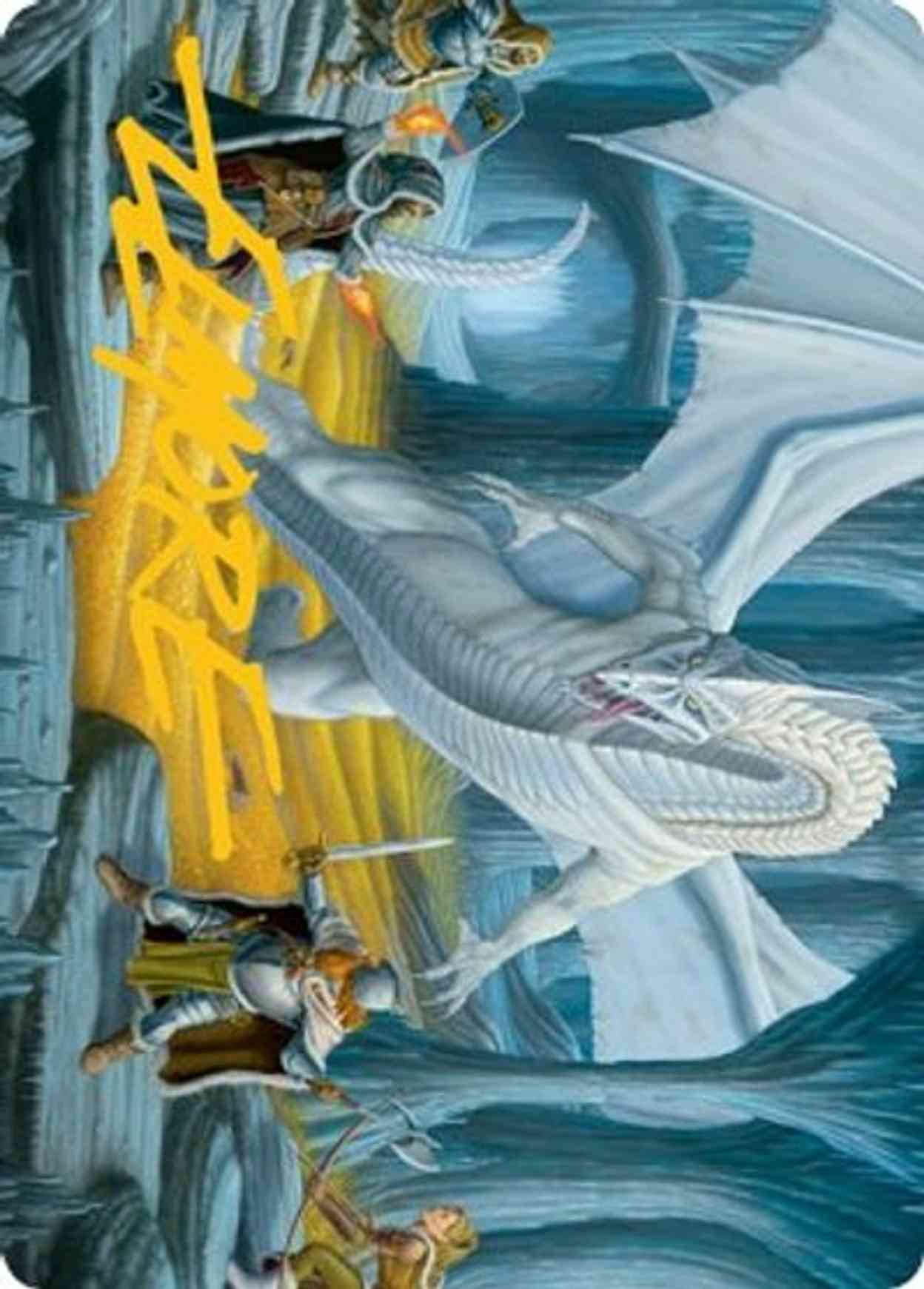 Cave of the Frost Dragon Art Card (Gold-Stamped Signature) magic card front