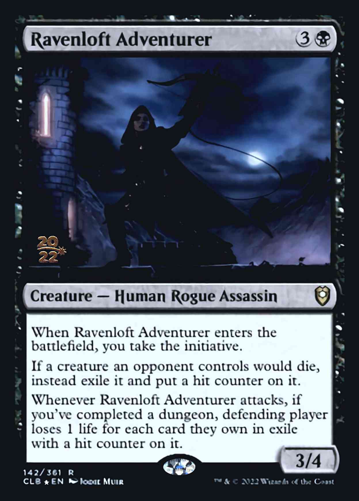 Ravenloft Adventurer magic card front