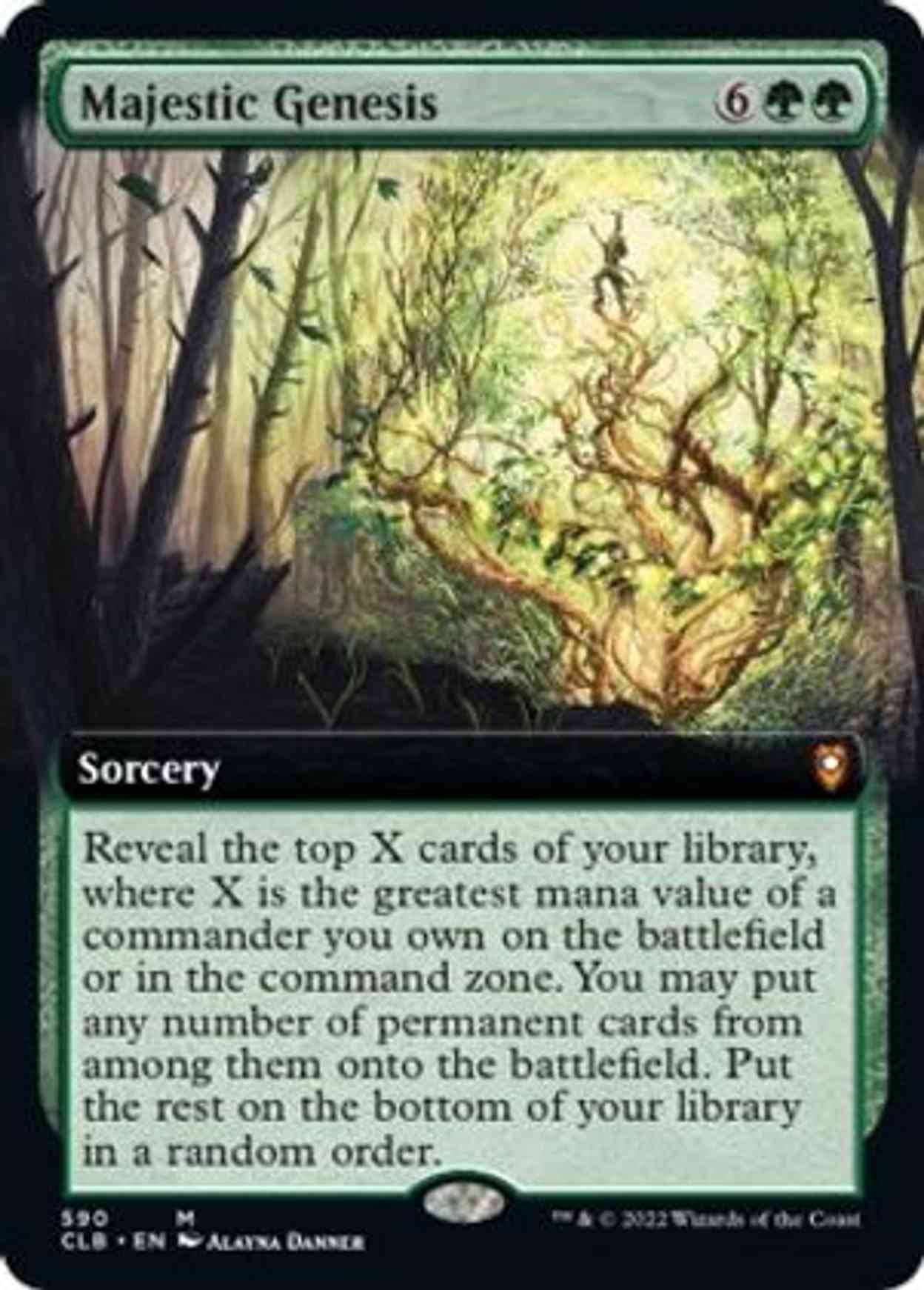 Majestic Genesis (Extended Art) magic card front