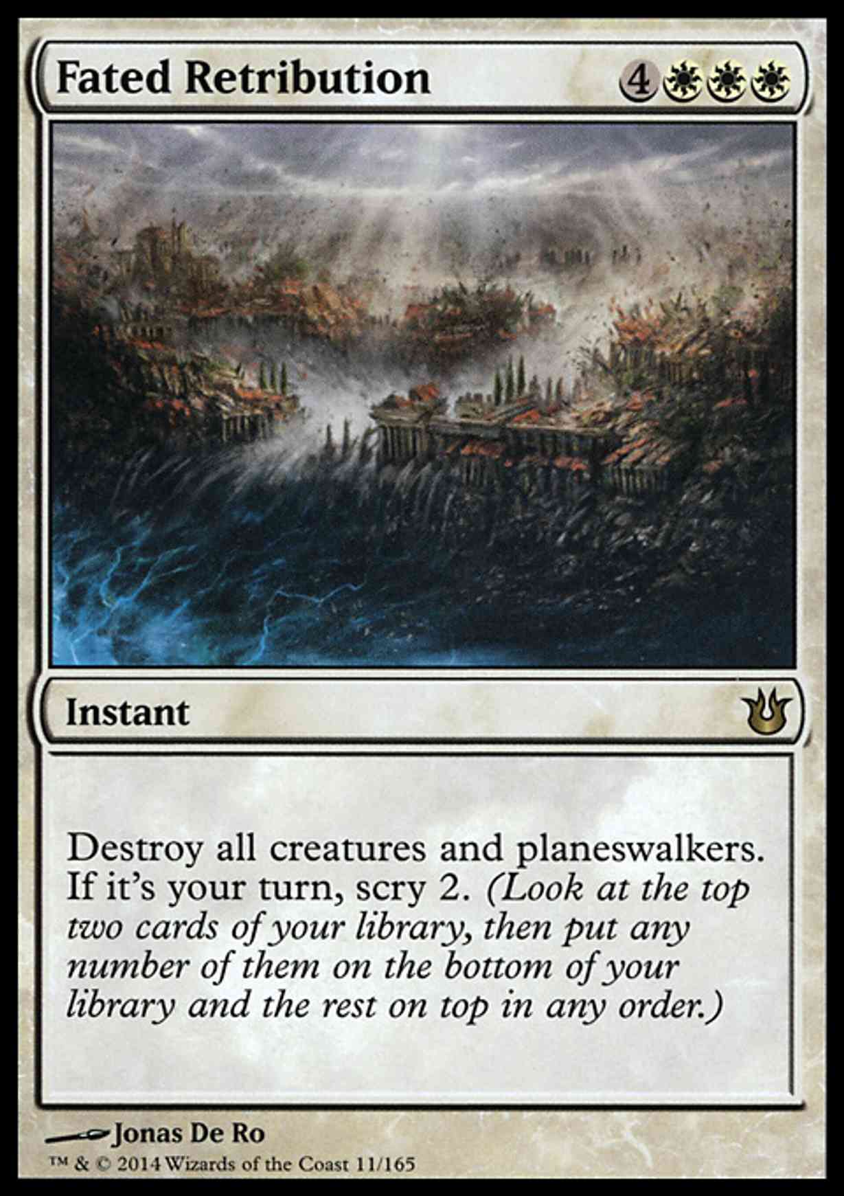 Fated Retribution magic card front