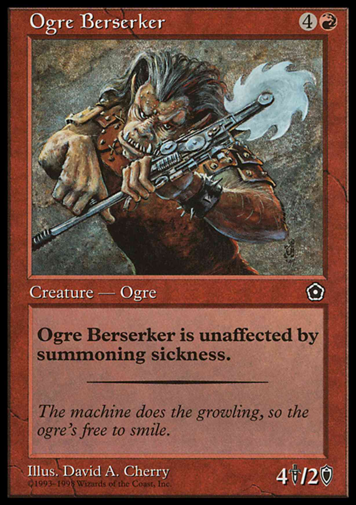 Ogre Berserker magic card front