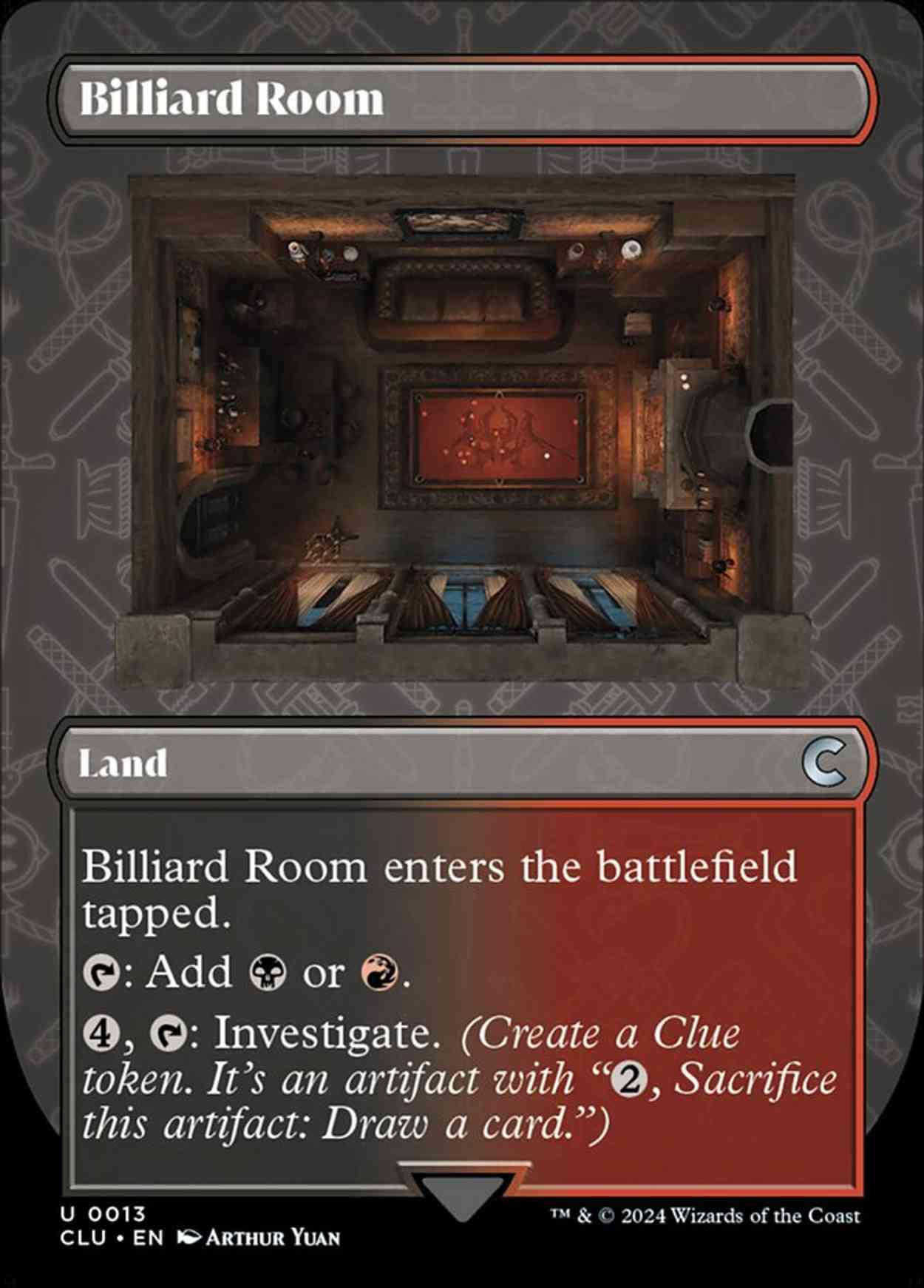 Billiard Room (Borderless) magic card front