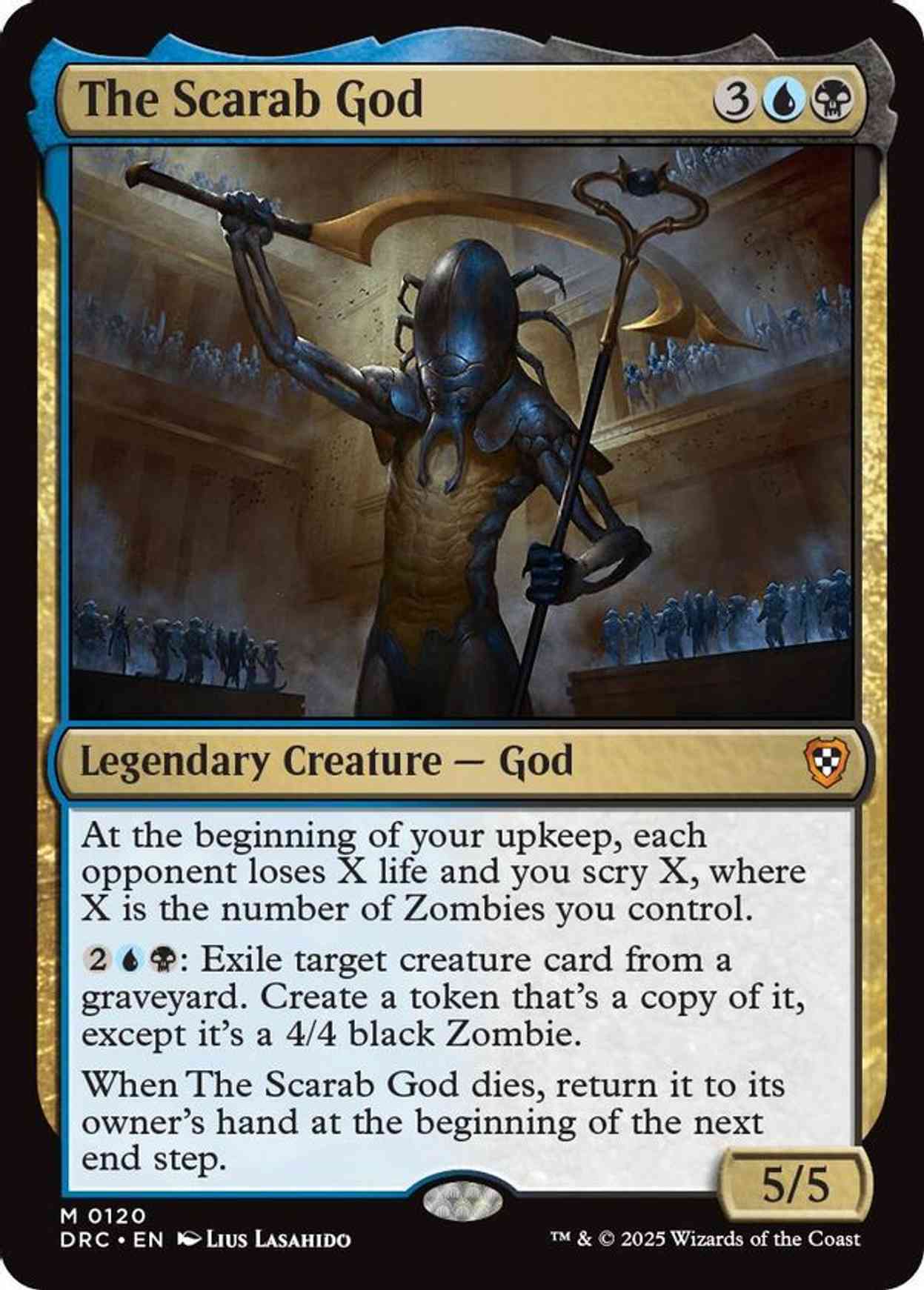 The Scarab God magic card front