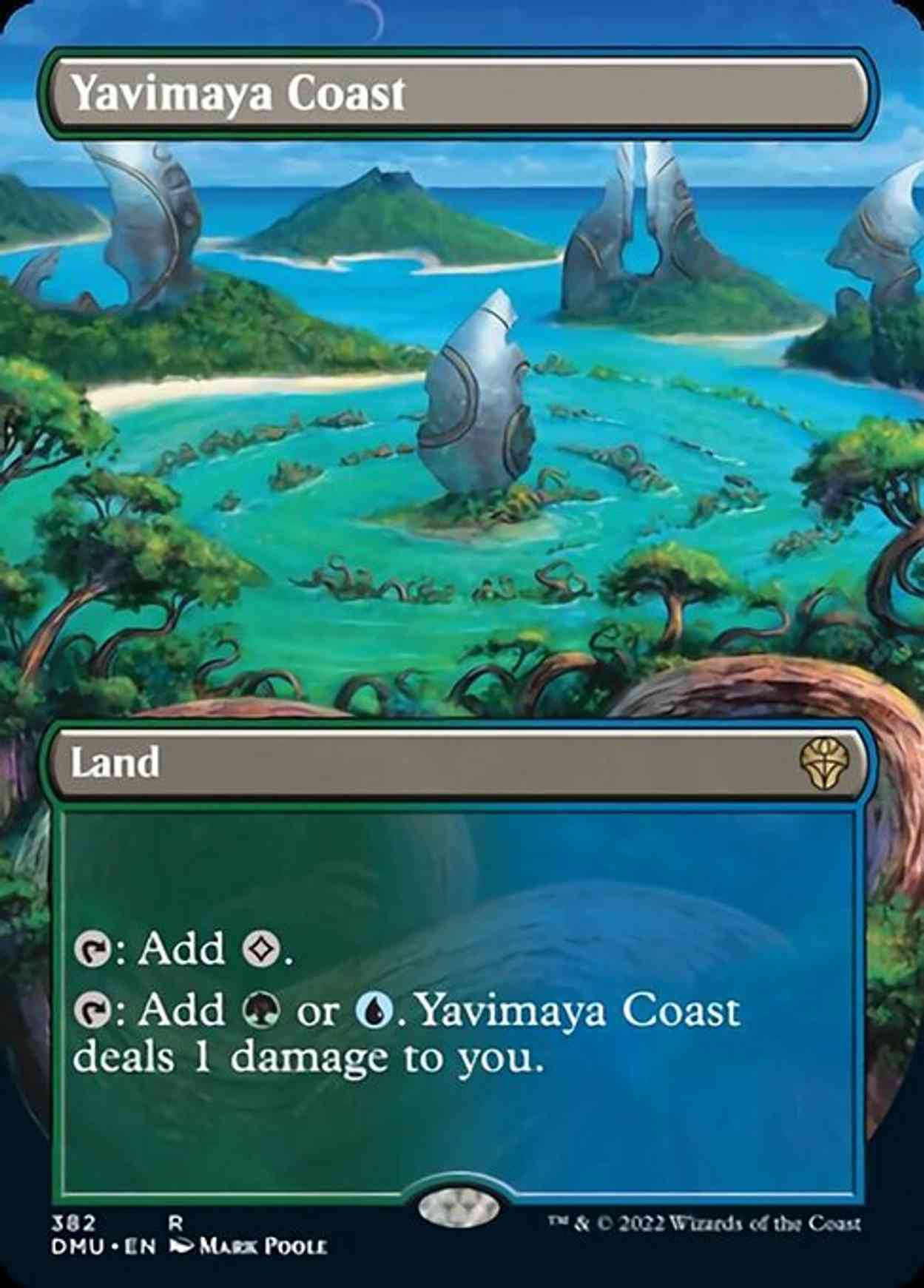 Yavimaya Coast (Borderless) magic card front