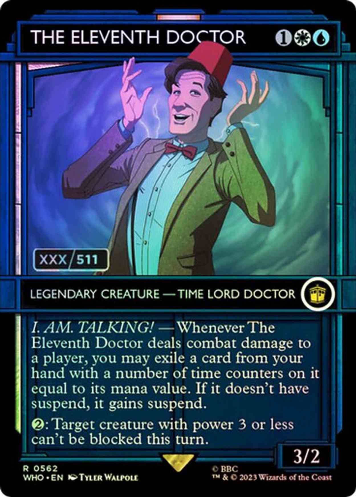 The Eleventh Doctor (Serial Numbered) magic card front