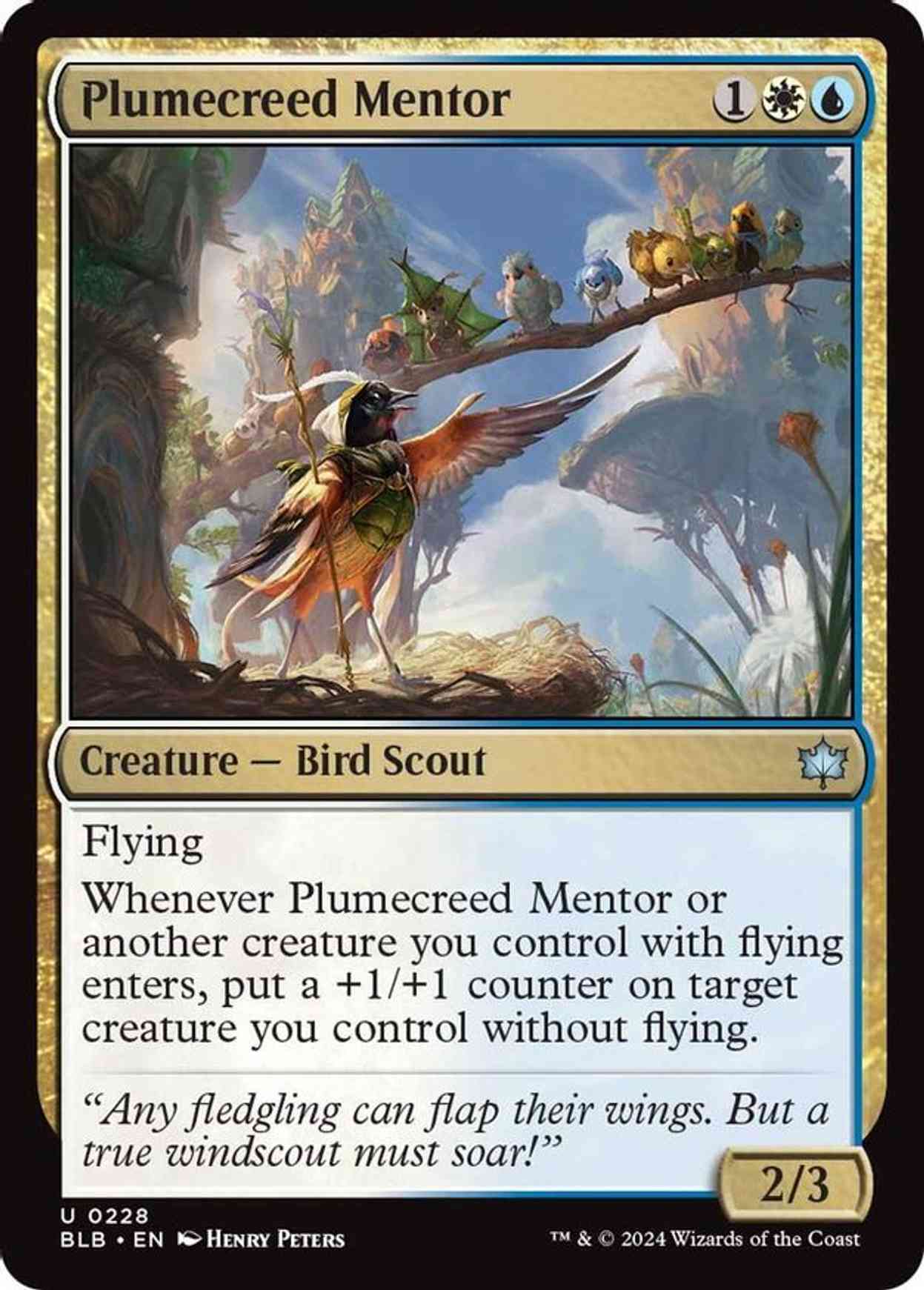 Plumecreed Mentor magic card front