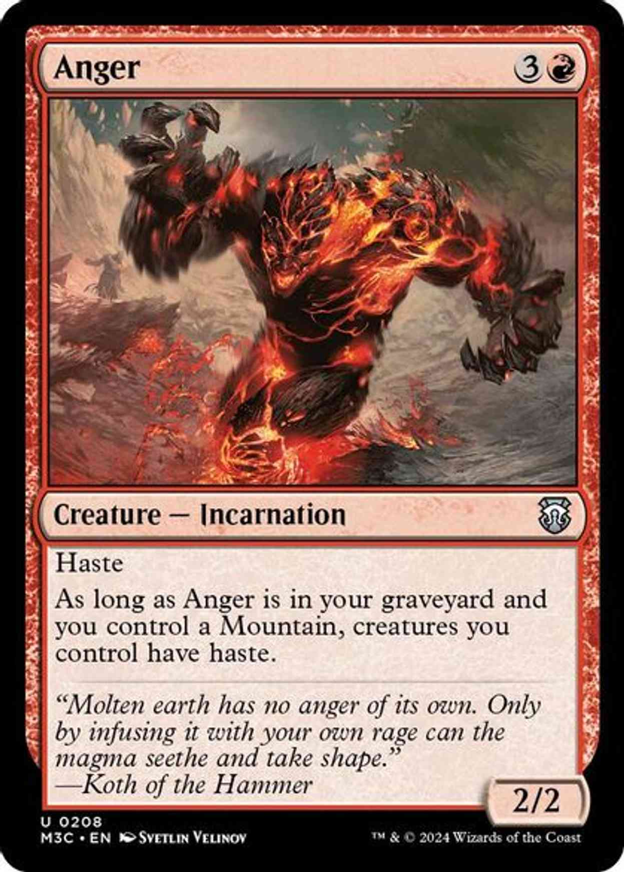 Anger (Ripple Foil) magic card front