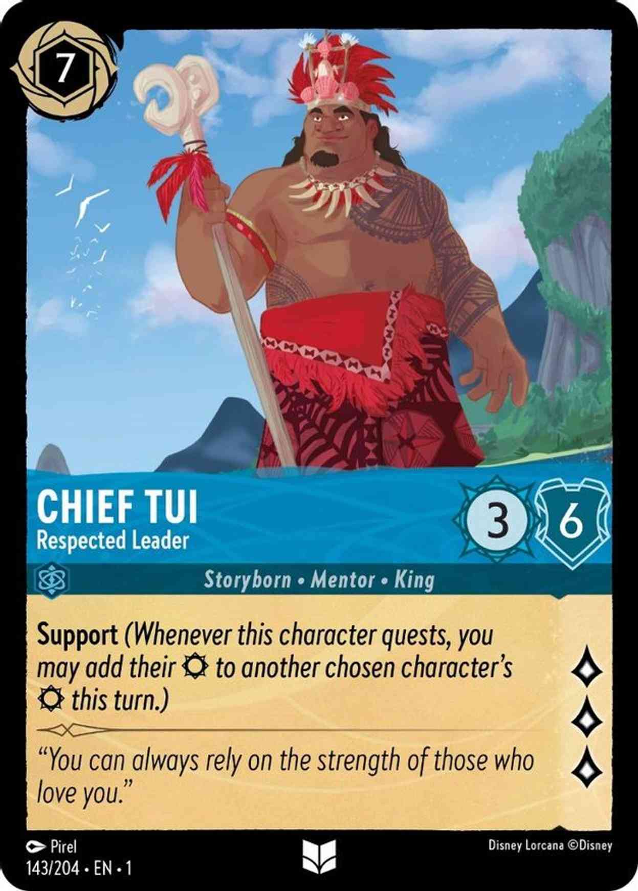 Chief Tui - Respected Leader magic card front