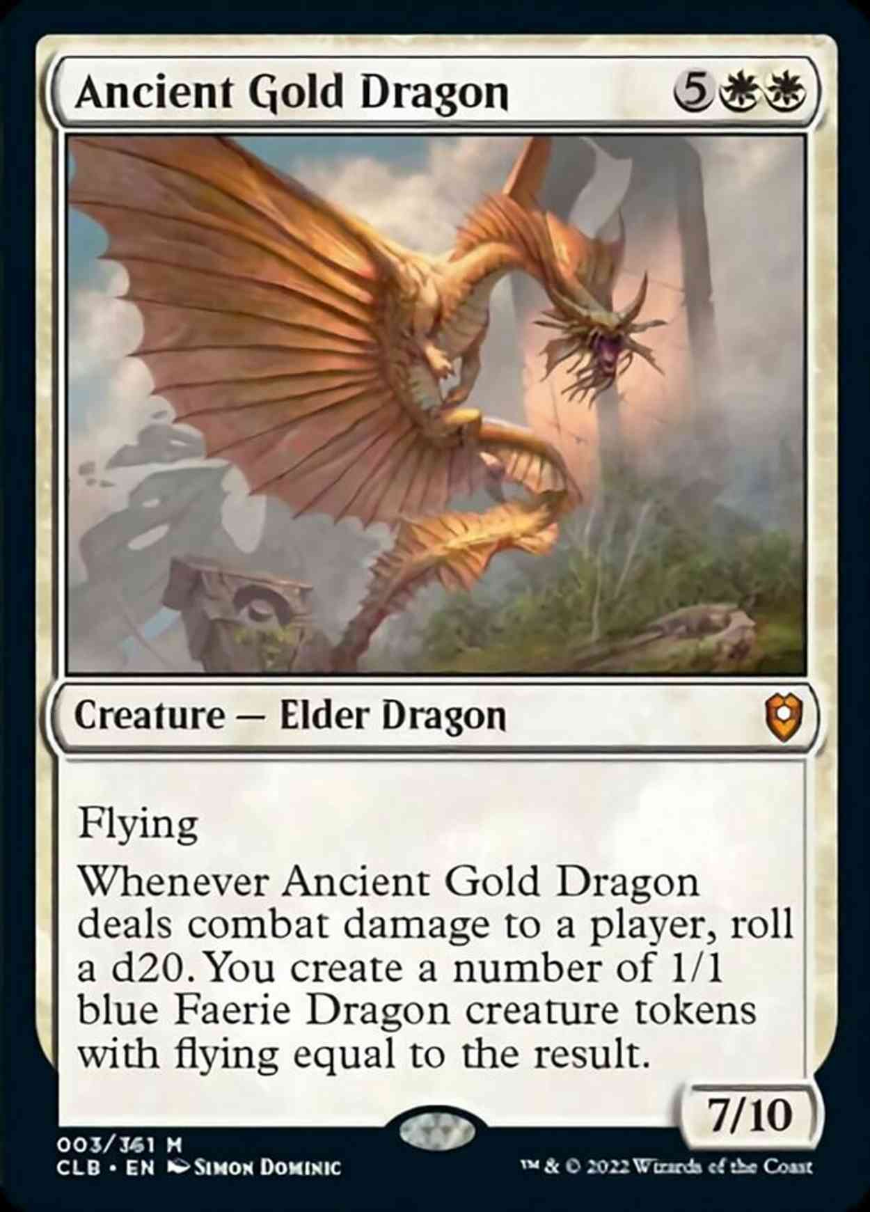Ancient Gold Dragon magic card front