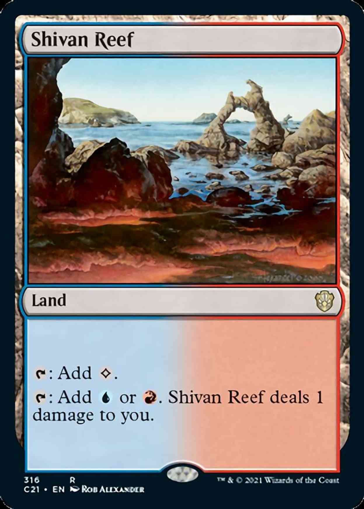 Shivan Reef magic card front