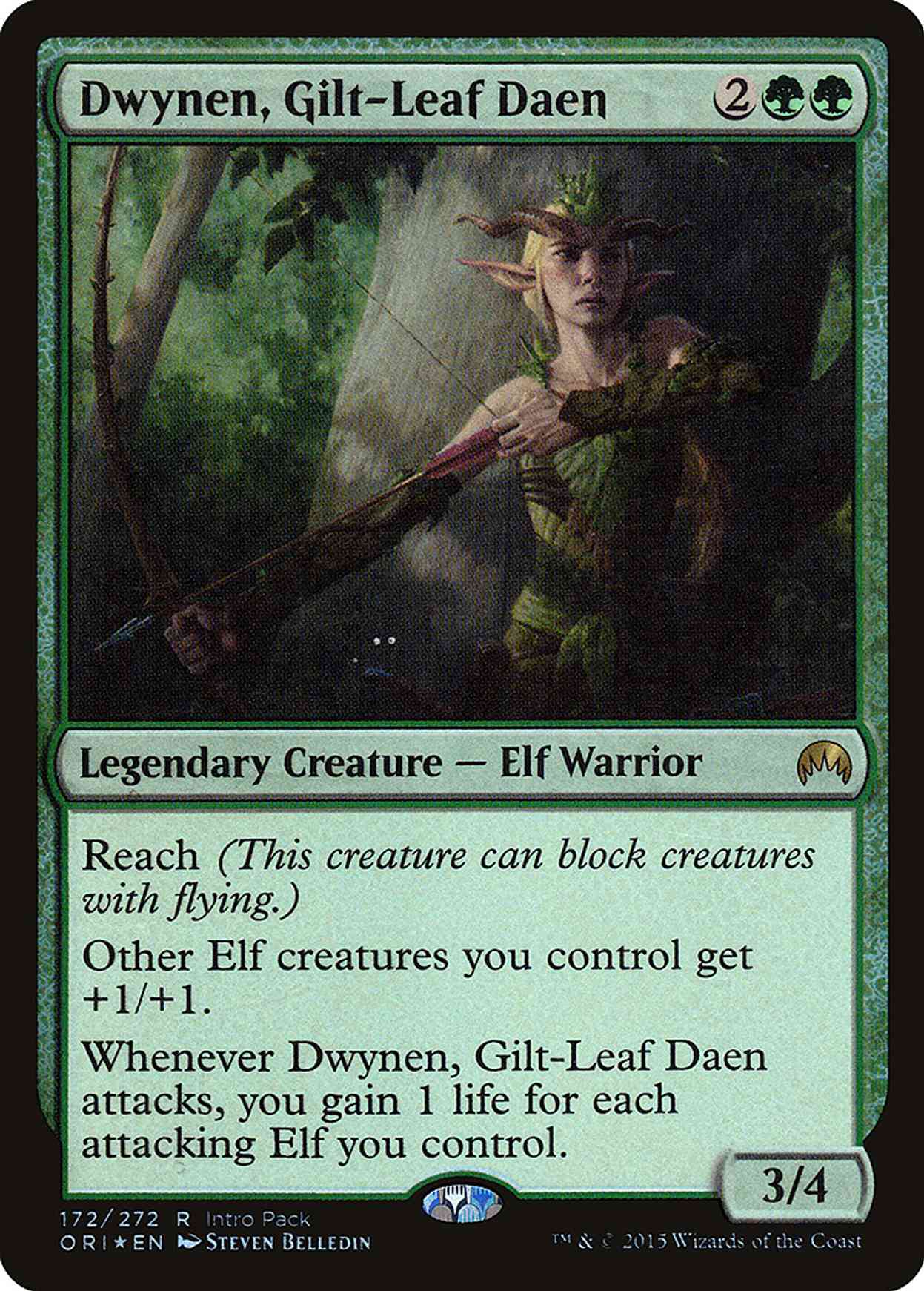 Dwynen, Gilt-Leaf Daen magic card front