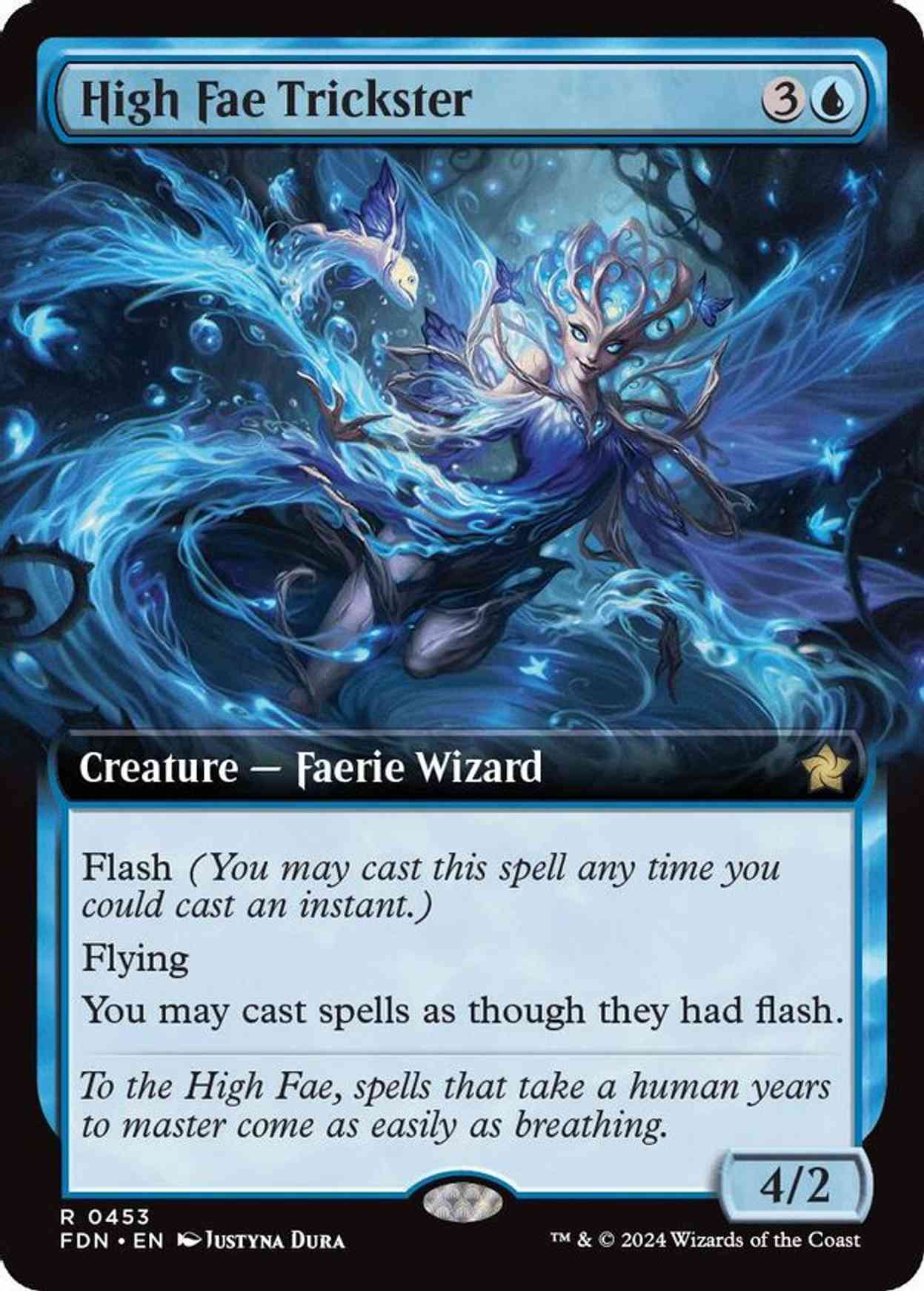 High Fae Trickster (Extended Art) magic card front