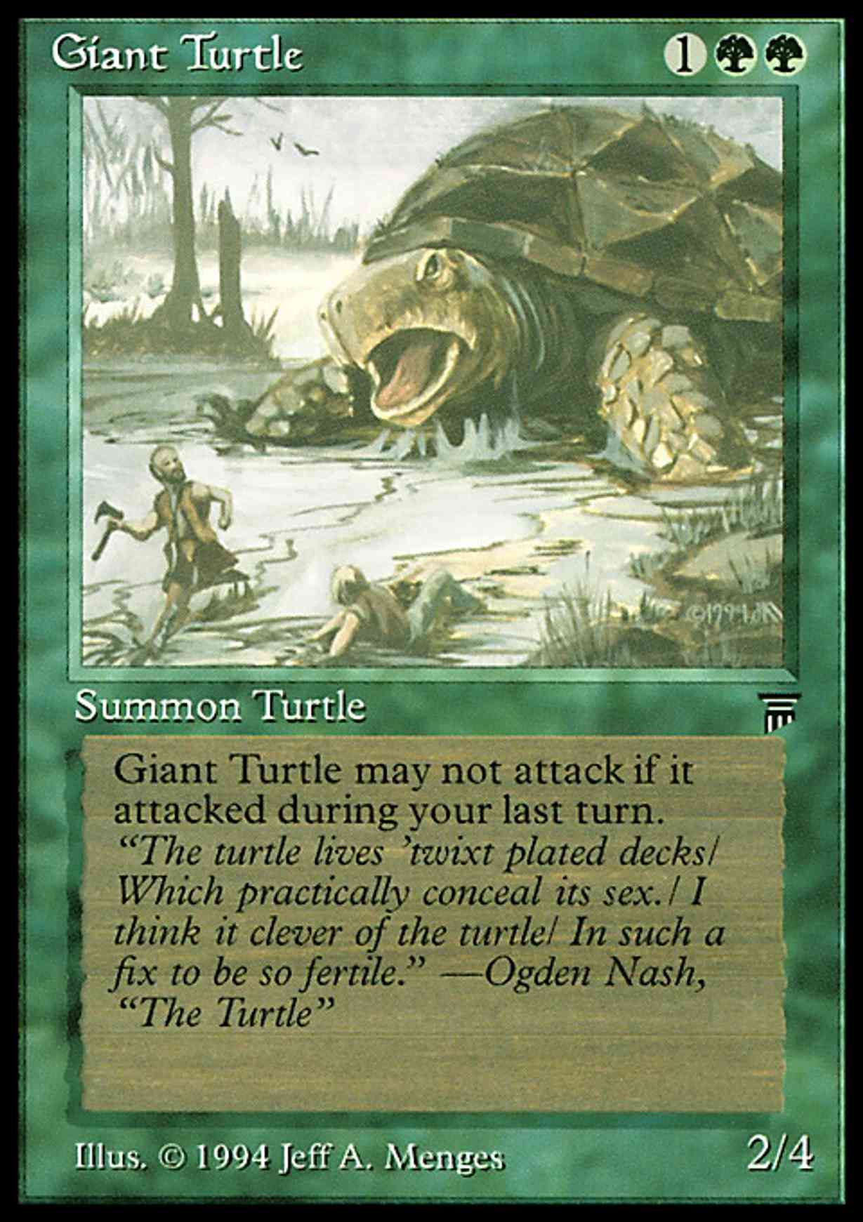Giant Turtle magic card front