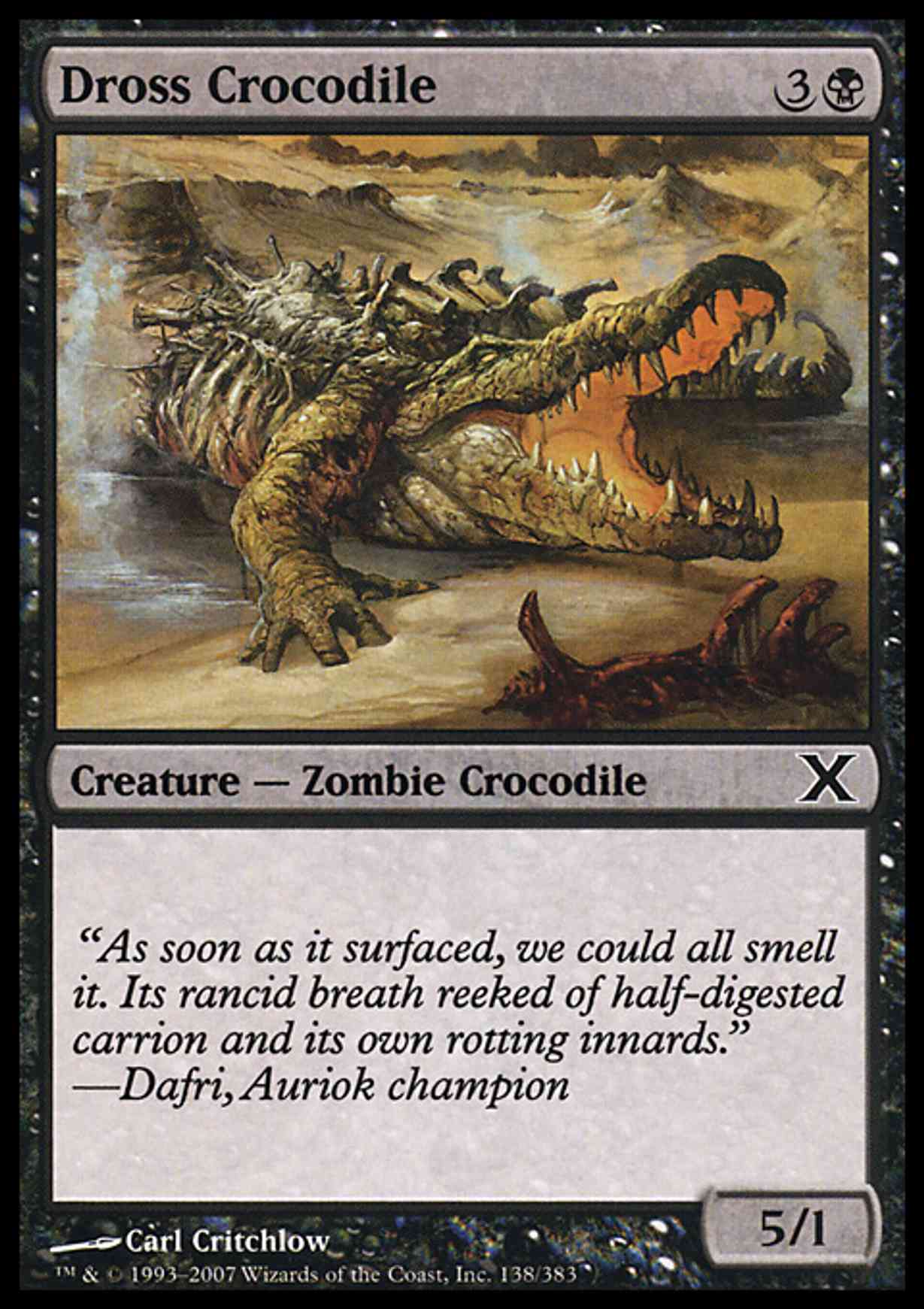 Dross Crocodile magic card front