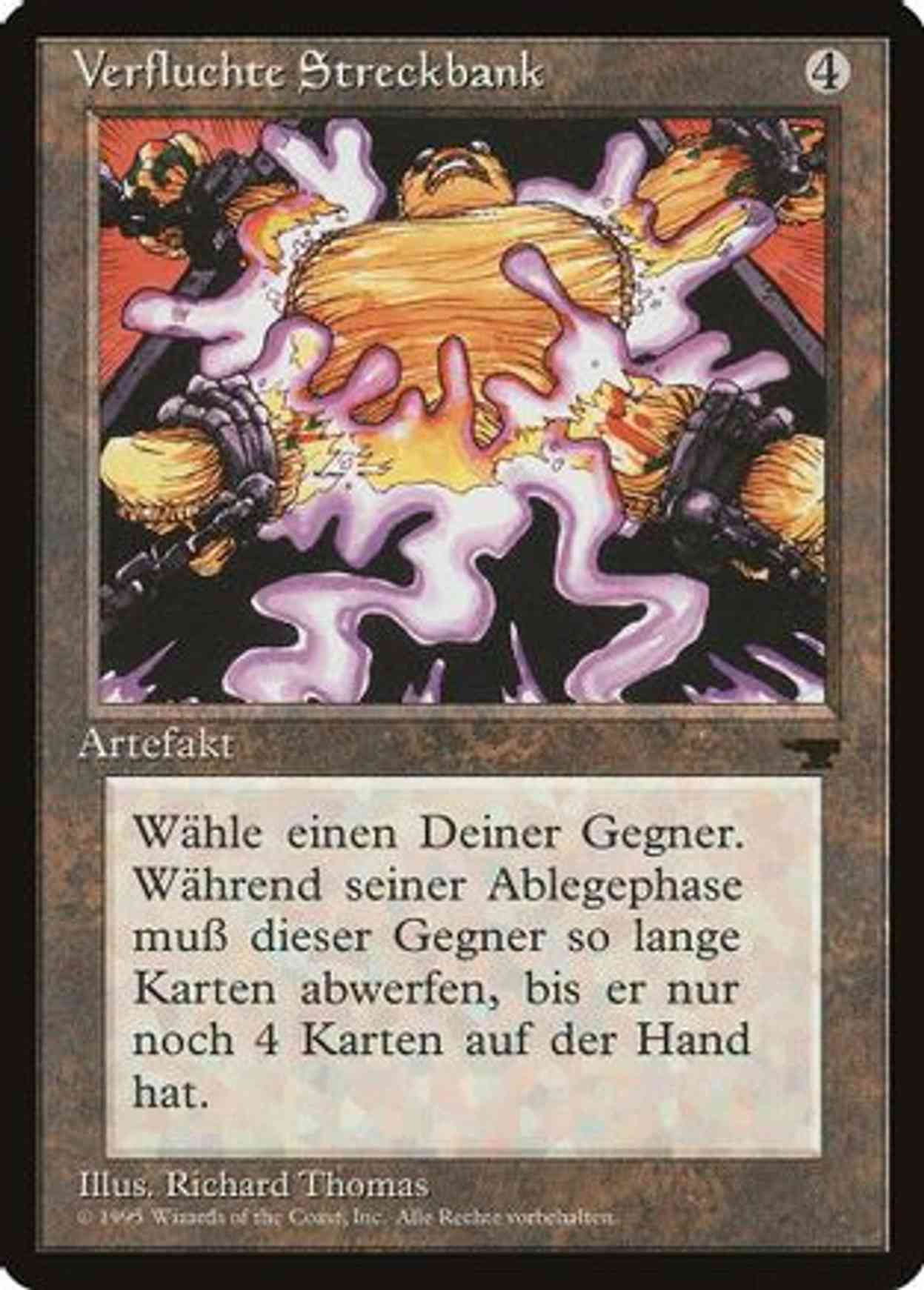 Cursed Rack (German) - "Verfluchte Streckbank" magic card front