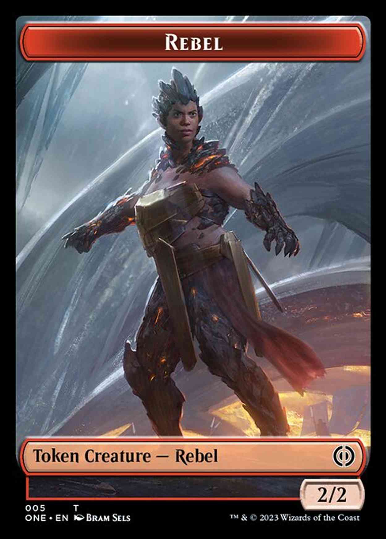 Rebel // Goblin Double-sided Token magic card front