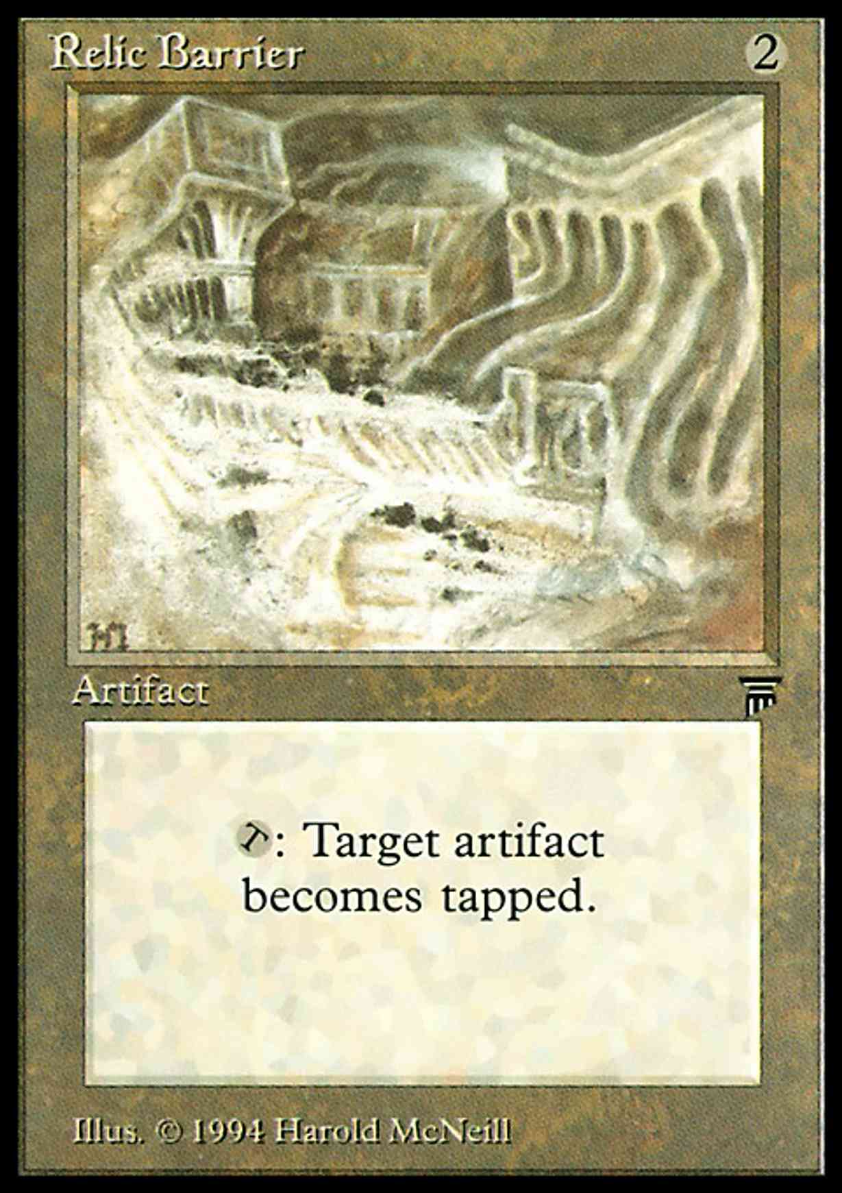 Relic Barrier magic card front