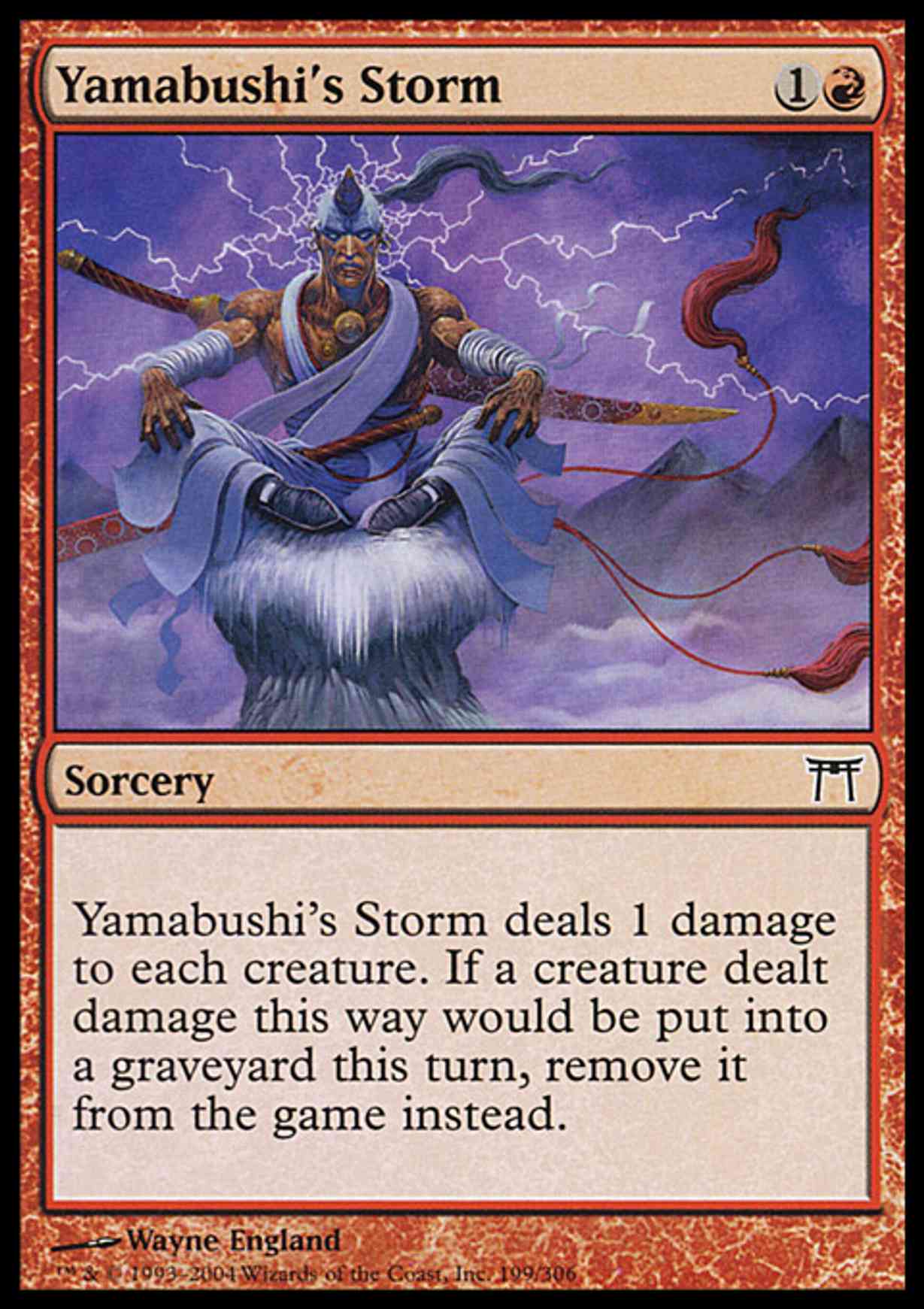 Yamabushi's Storm magic card front