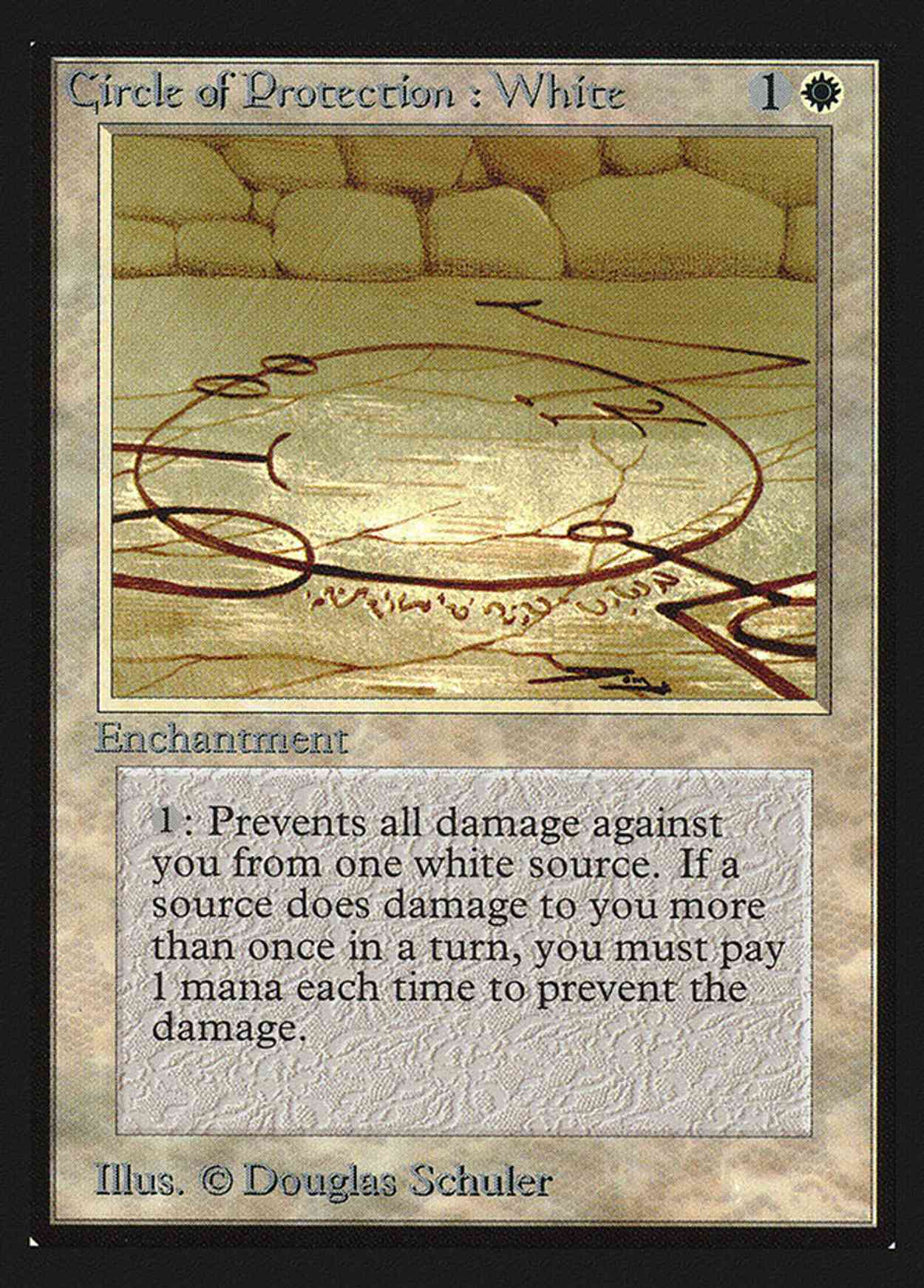 Circle of Protection: White (IE) magic card front