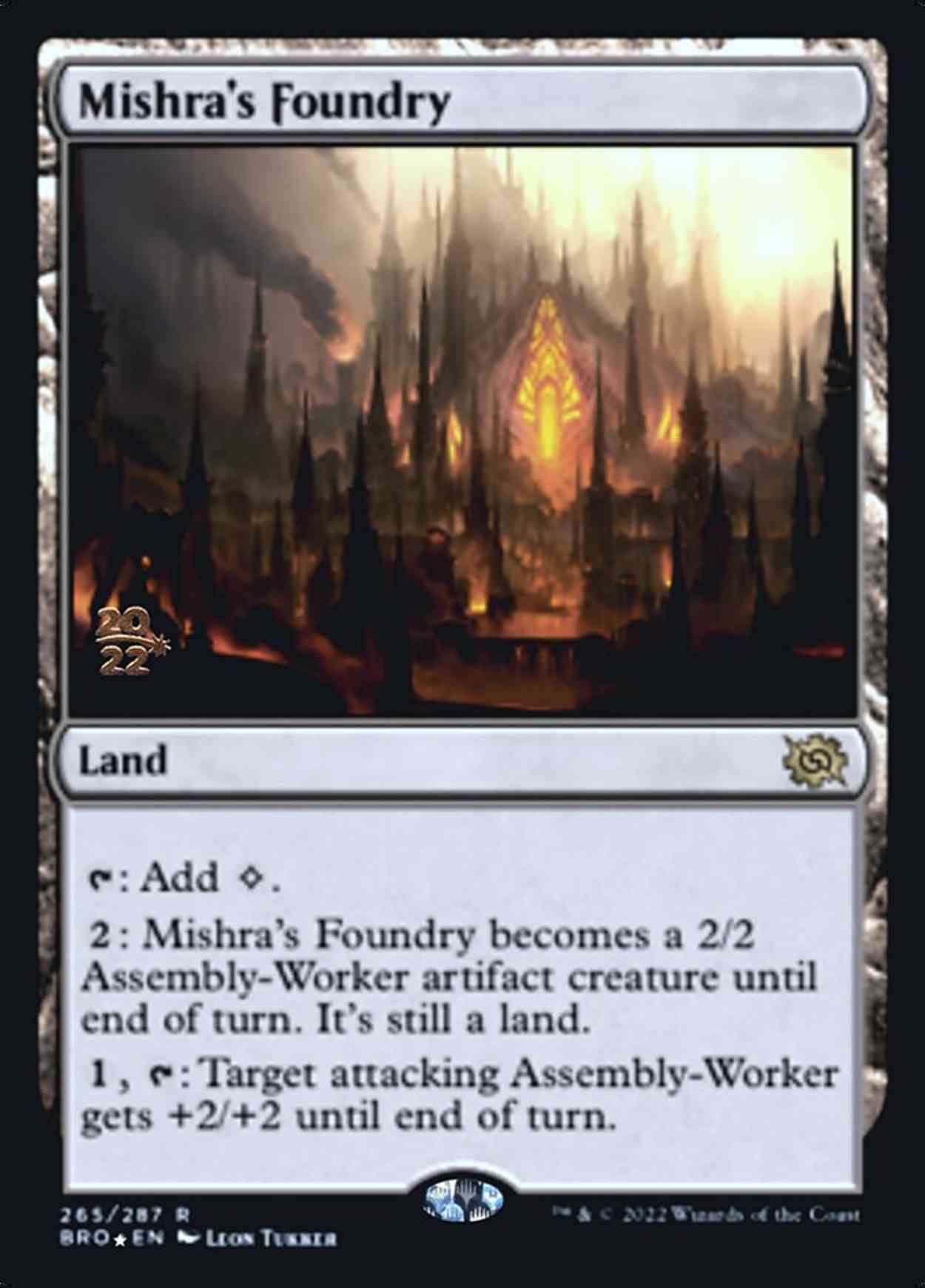 Mishra's Foundry magic card front